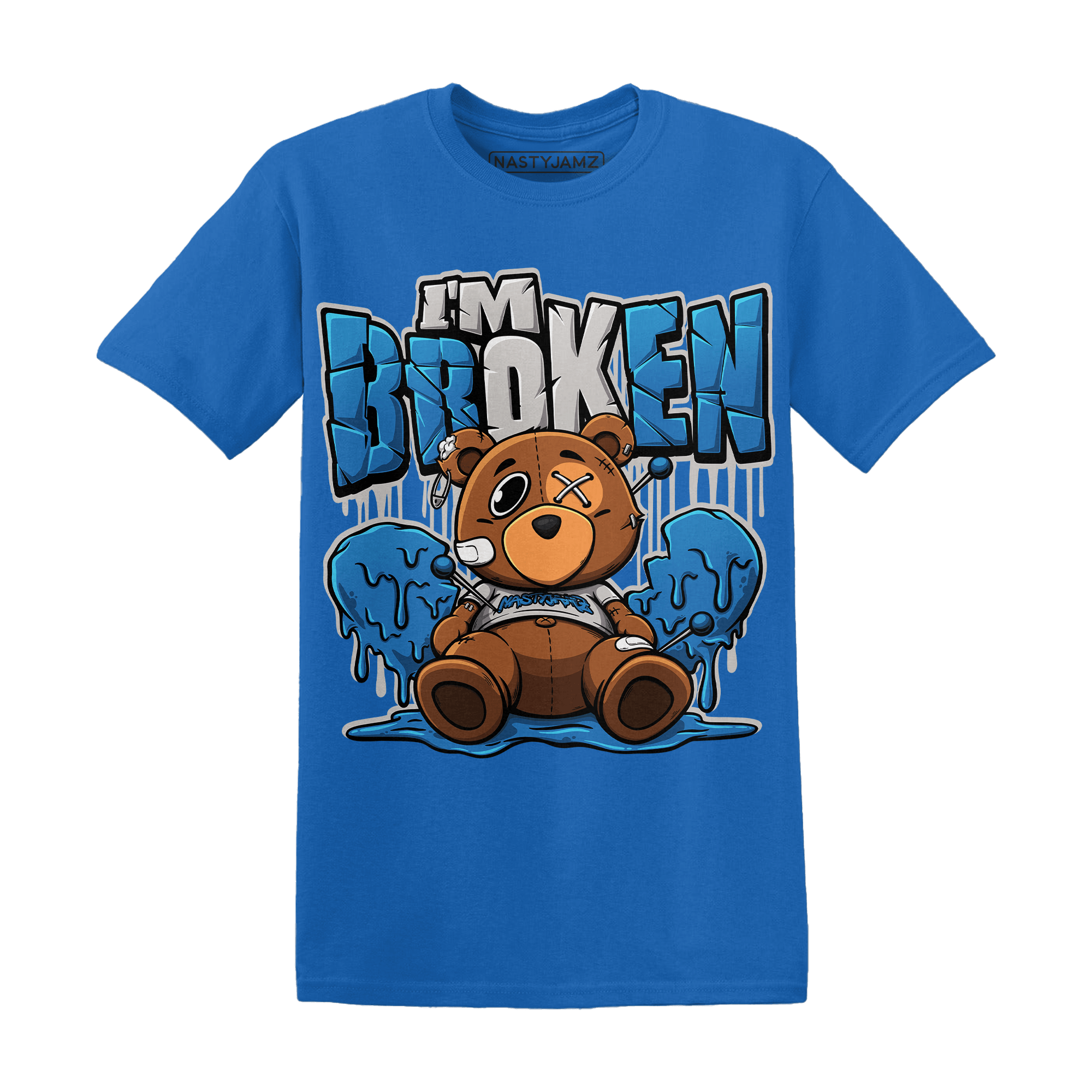 Industrial Blue 4s T Shirt Im Broken BER - NastyJamz