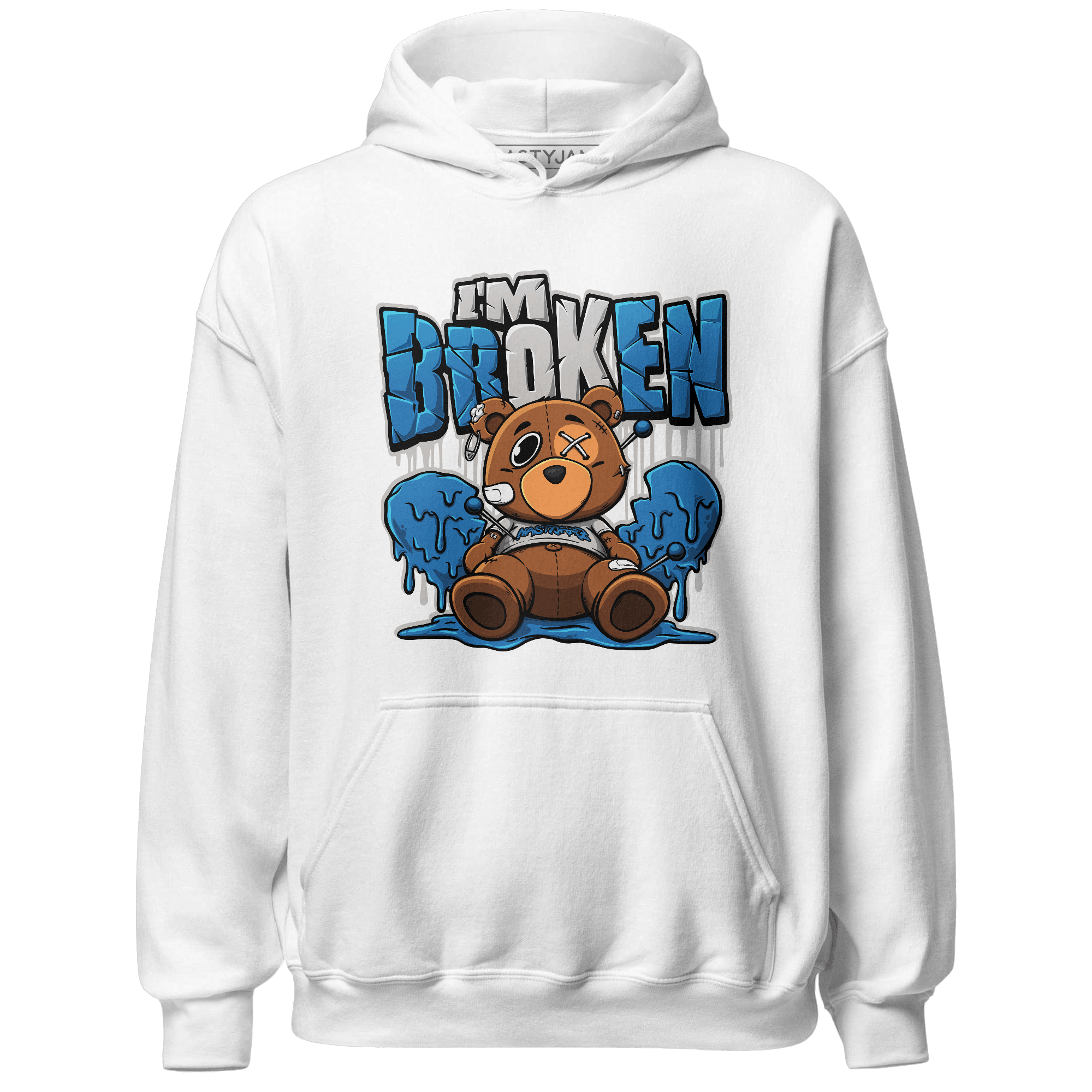 Industrial Blue 4s Hoodie Match Im Broken BER - NastyJamz