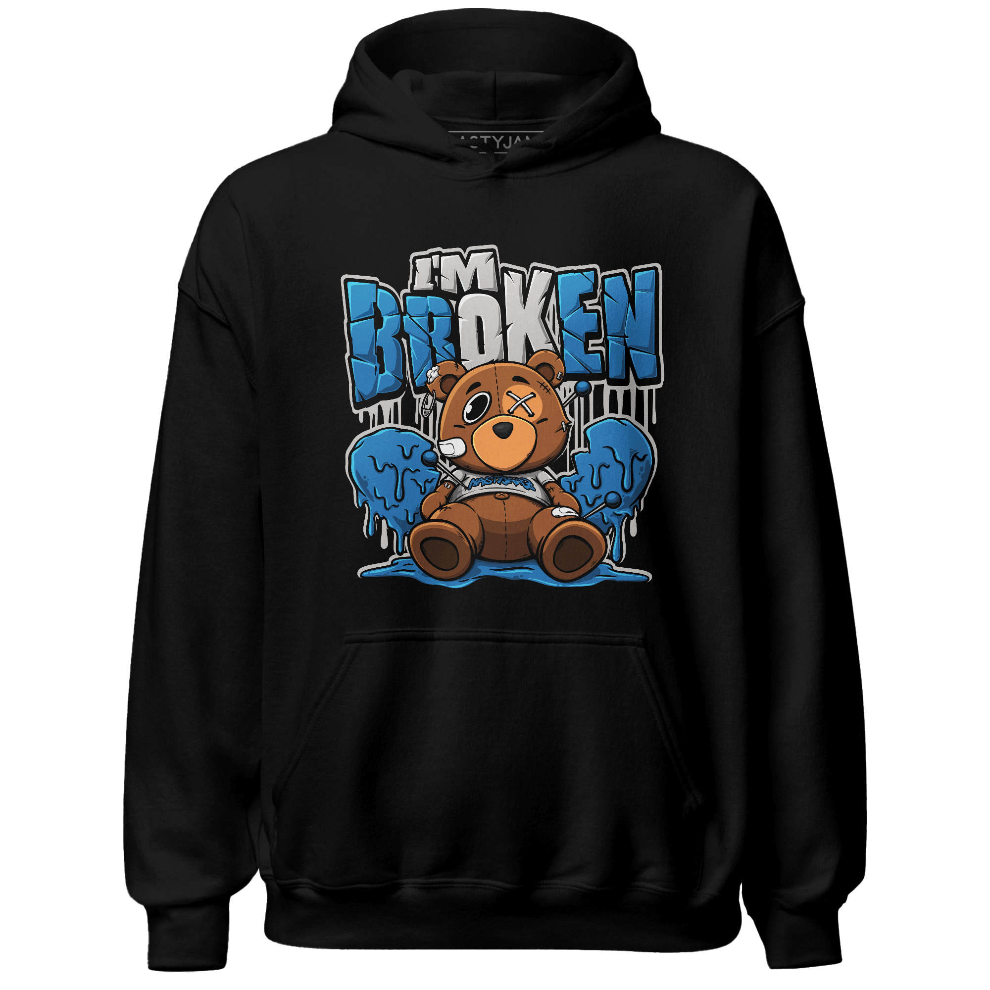 Industrial Blue 4s Hoodie Match Im Broken BER - NastyJamz