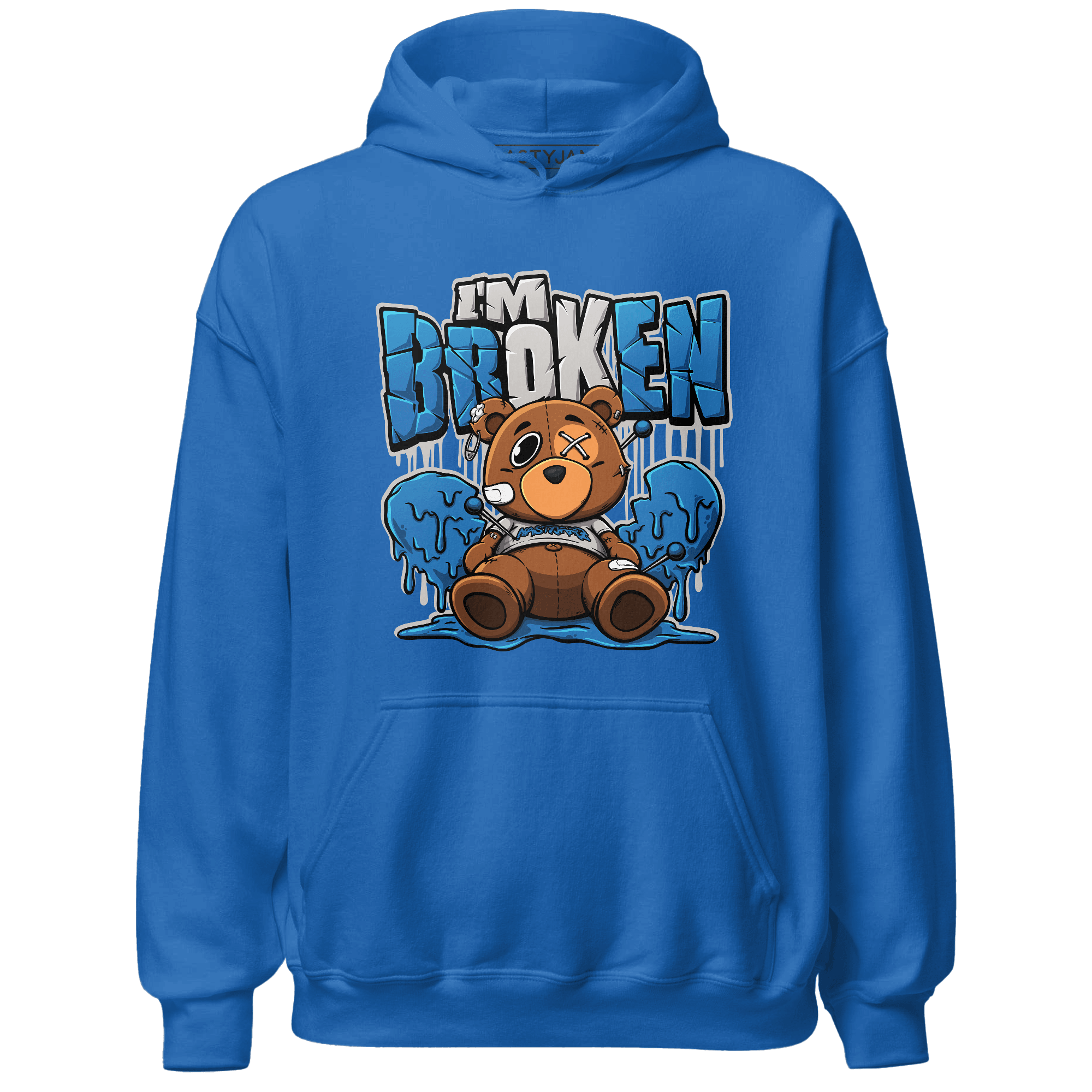 Industrial Blue 4s Hoodie Match Im Broken BER - NastyJamz