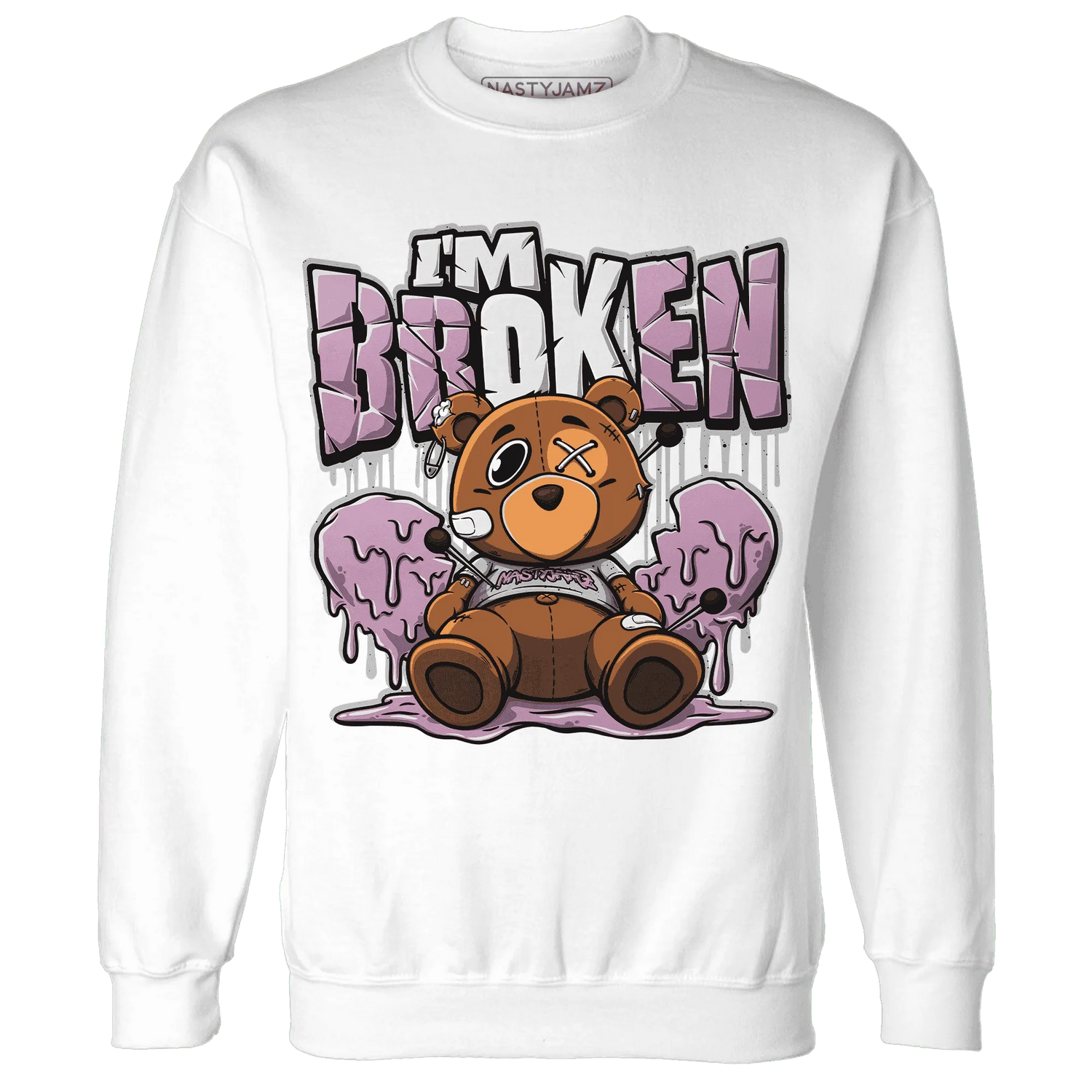 Orchid-Neutral-Grey-Black-White-4s-NastyJamz-Sweatshirt-Match-Im-Broken-BER