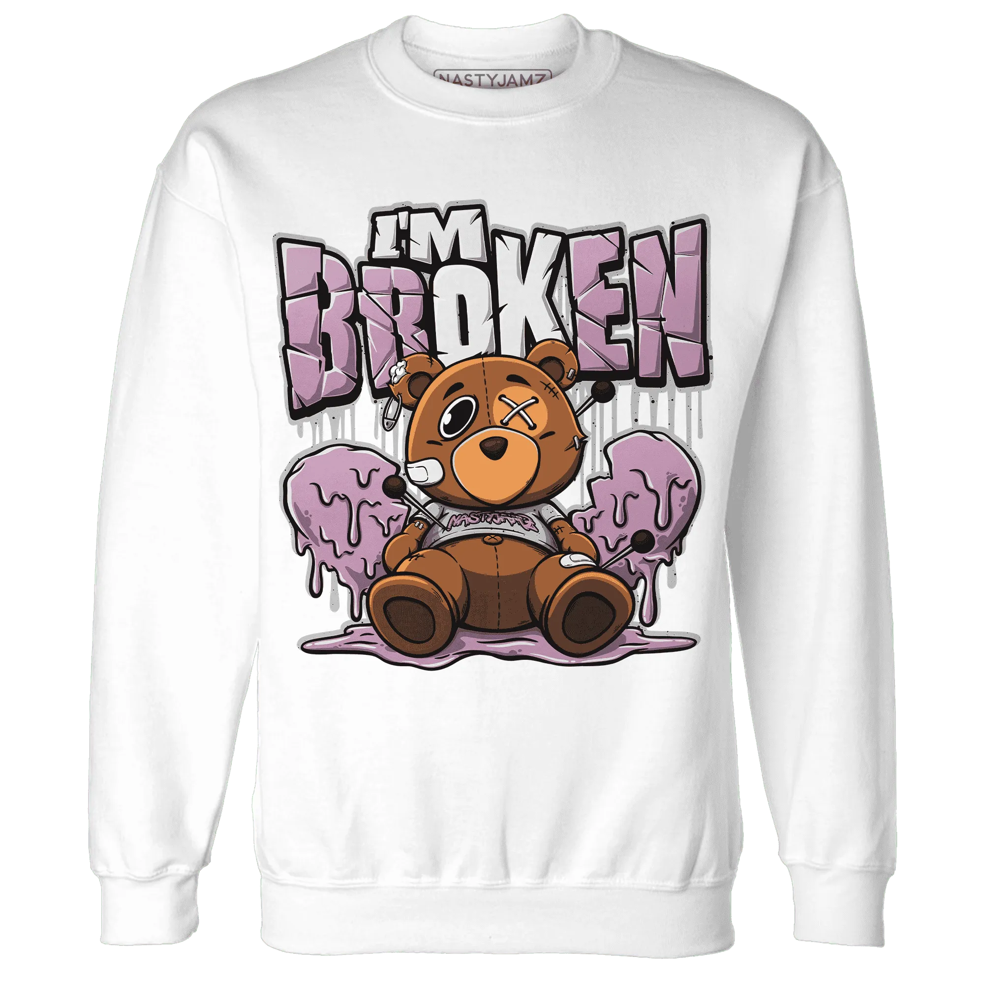 Orchid-Neutral-Grey-Black-White-4s-NastyJamz-Sweatshirt-Match-Im-Broken-BER