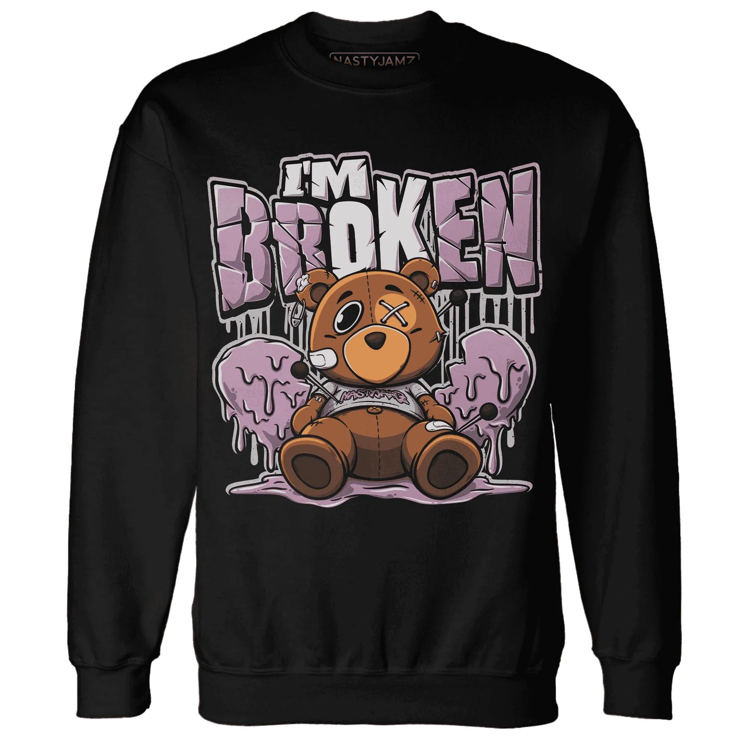 Orchid-Neutral-Grey-Black-White-4s-NastyJamz-Sweatshirt-Match-Im-Broken-BER