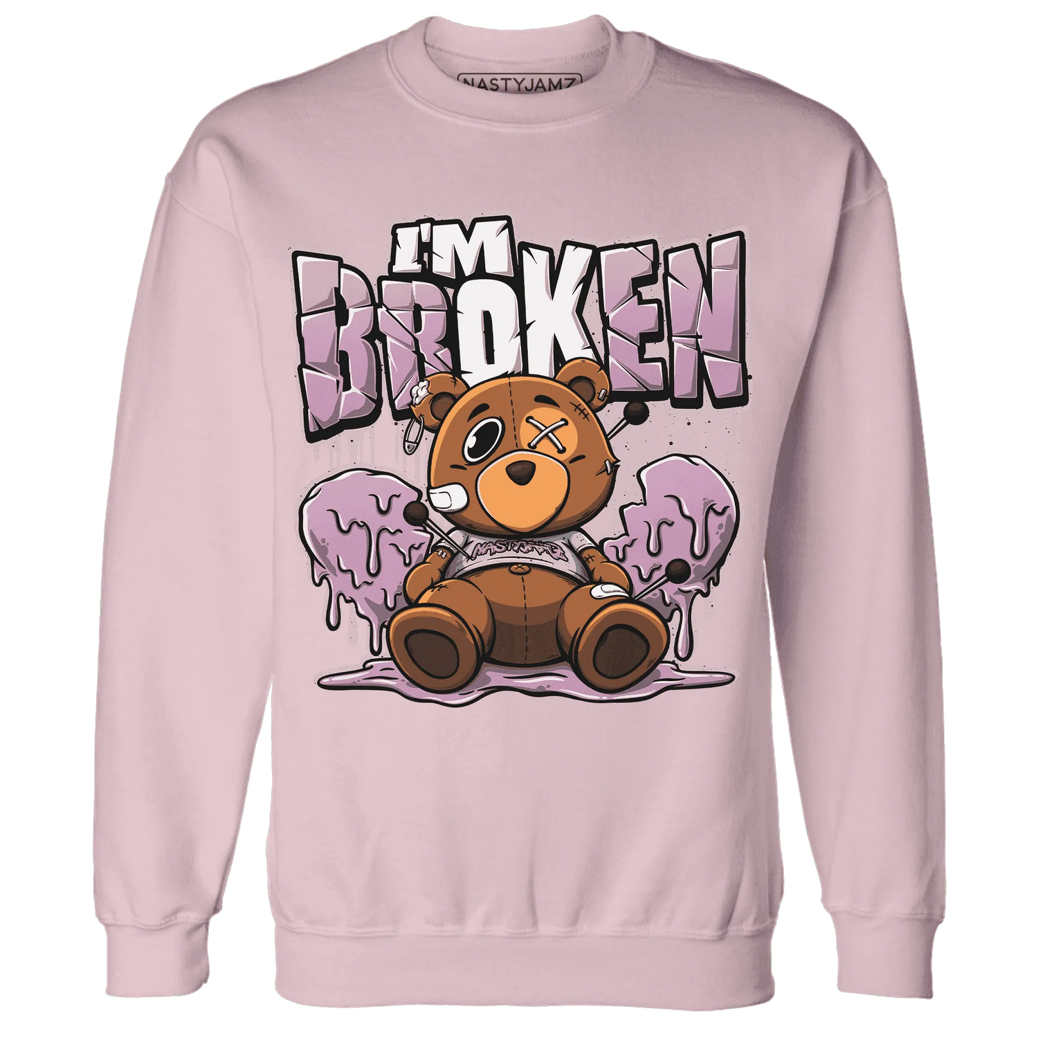 Orchid-Neutral-Grey-Black-White-4s-NastyJamz-Sweatshirt-Match-Im-Broken-BER