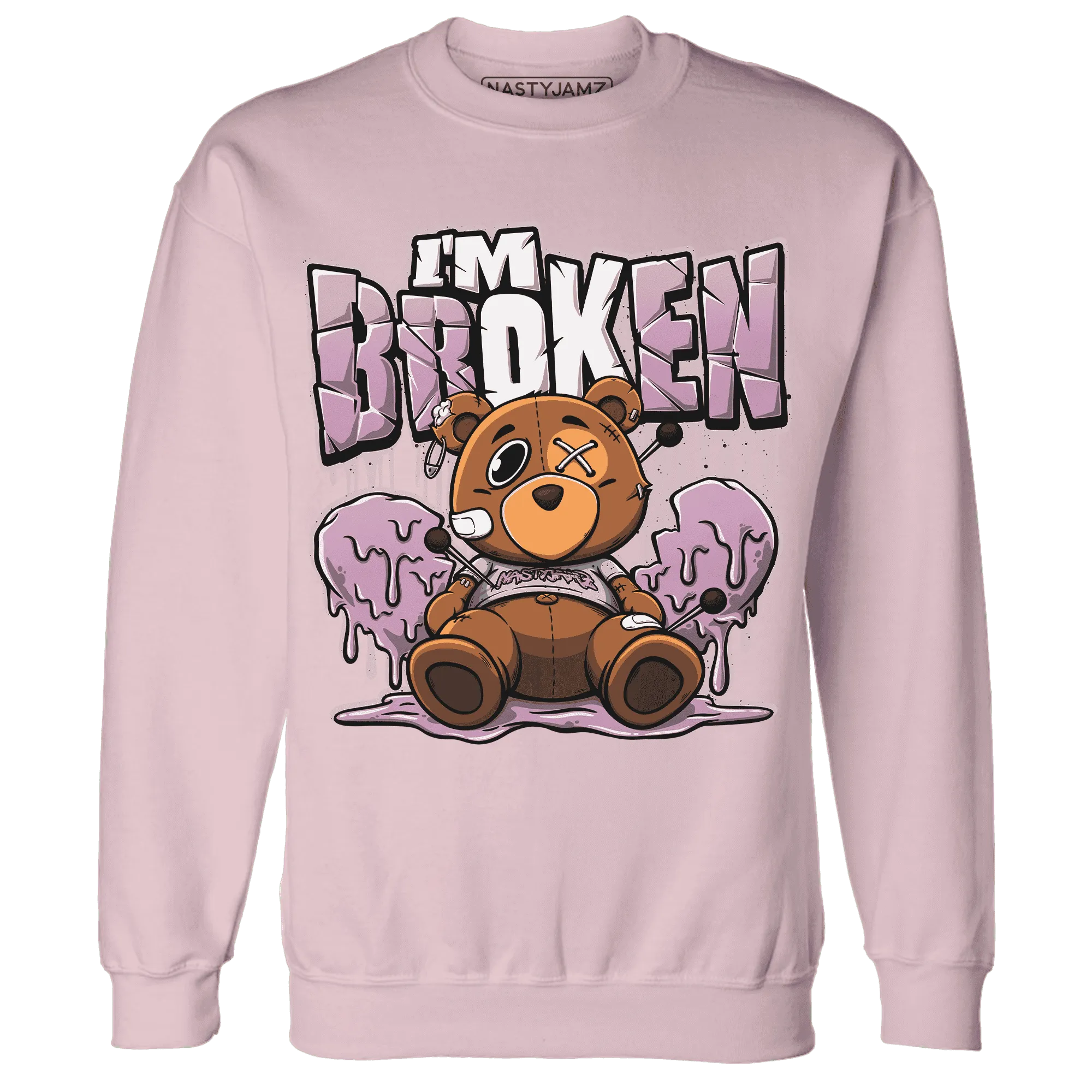 Orchid-Neutral-Grey-Black-White-4s-NastyJamz-Sweatshirt-Match-Im-Broken-BER