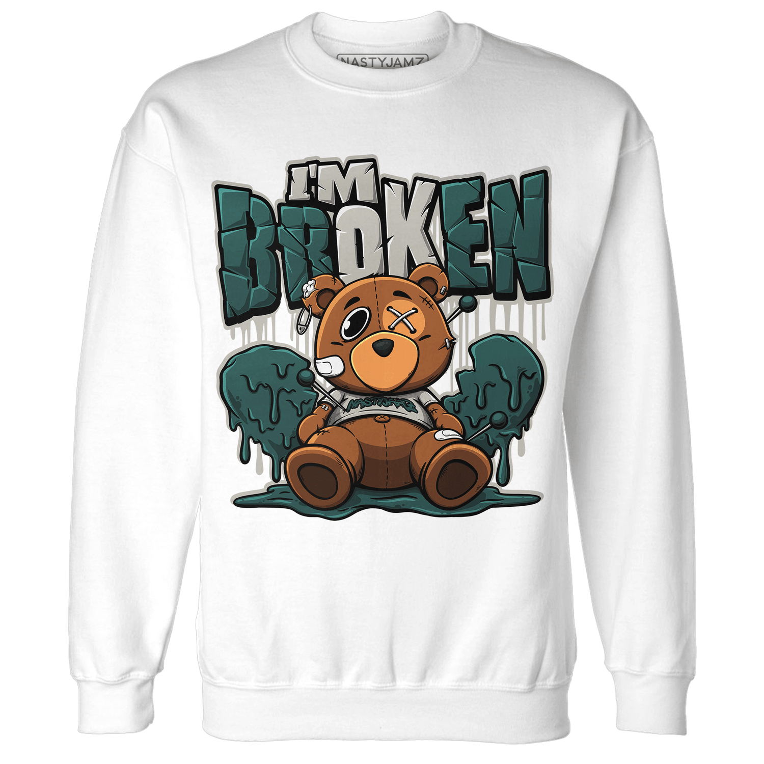 Oxidized Green 4s Sweatshirt Match Im Broken BER - NastyJamz