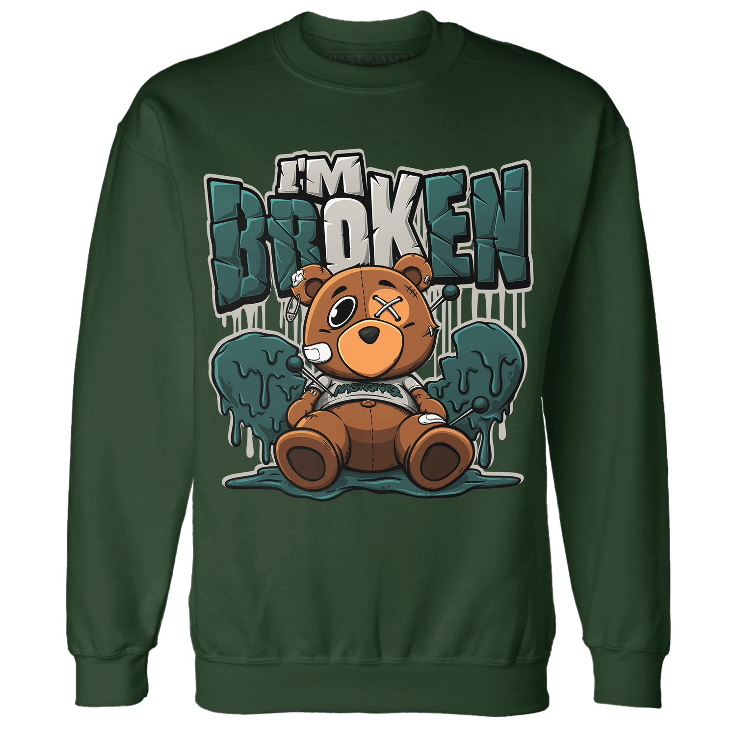 Oxidized Green 4s Sweatshirt Match Im Broken BER - NastyJamz