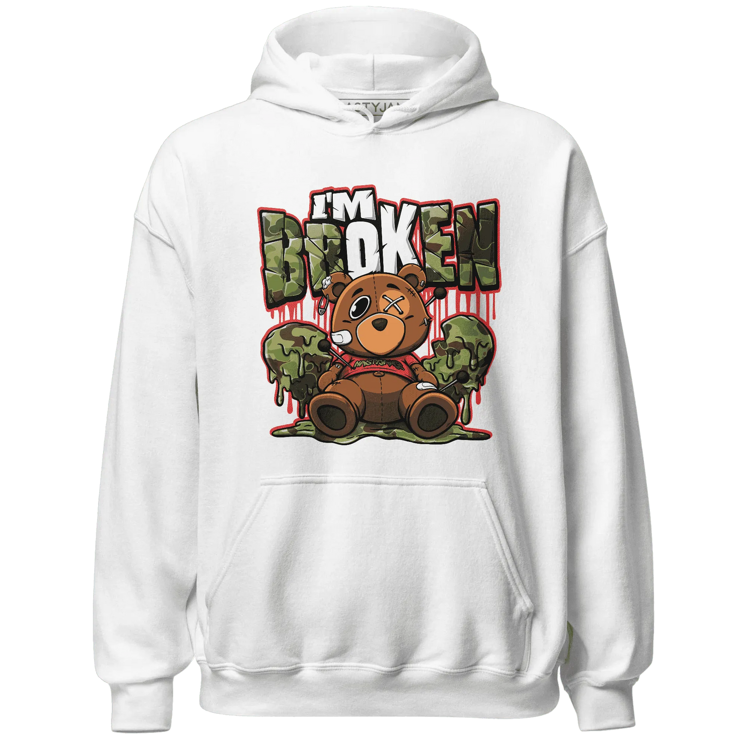 AM-90-Dark-Sage-Solar-Red-NastyJamz-Hoodie-Match-Im-Broken-BER