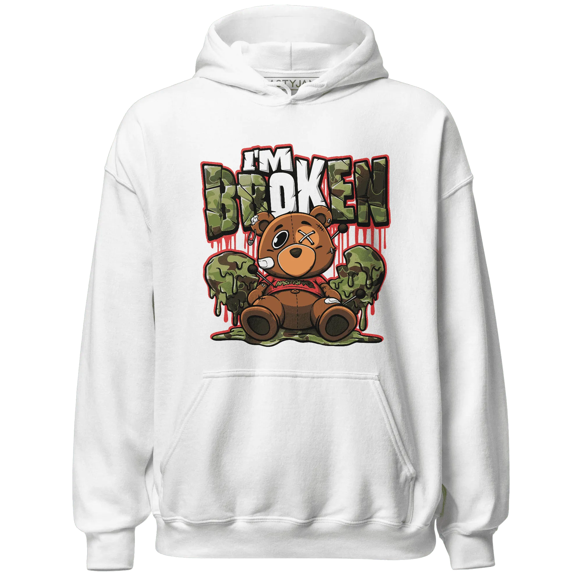 AM-90-Dark-Sage-Solar-Red-NastyJamz-Hoodie-Match-Im-Broken-BER