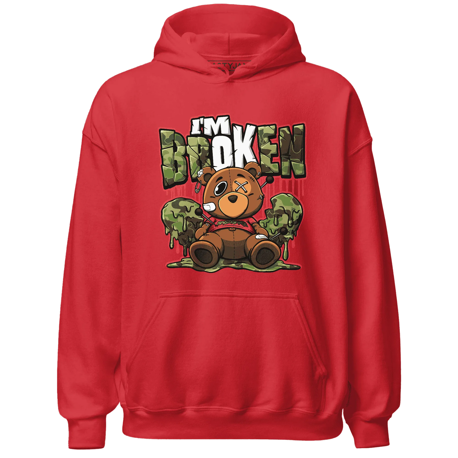 AM-90-Dark-Sage-Solar-Red-NastyJamz-Hoodie-Match-Im-Broken-BER