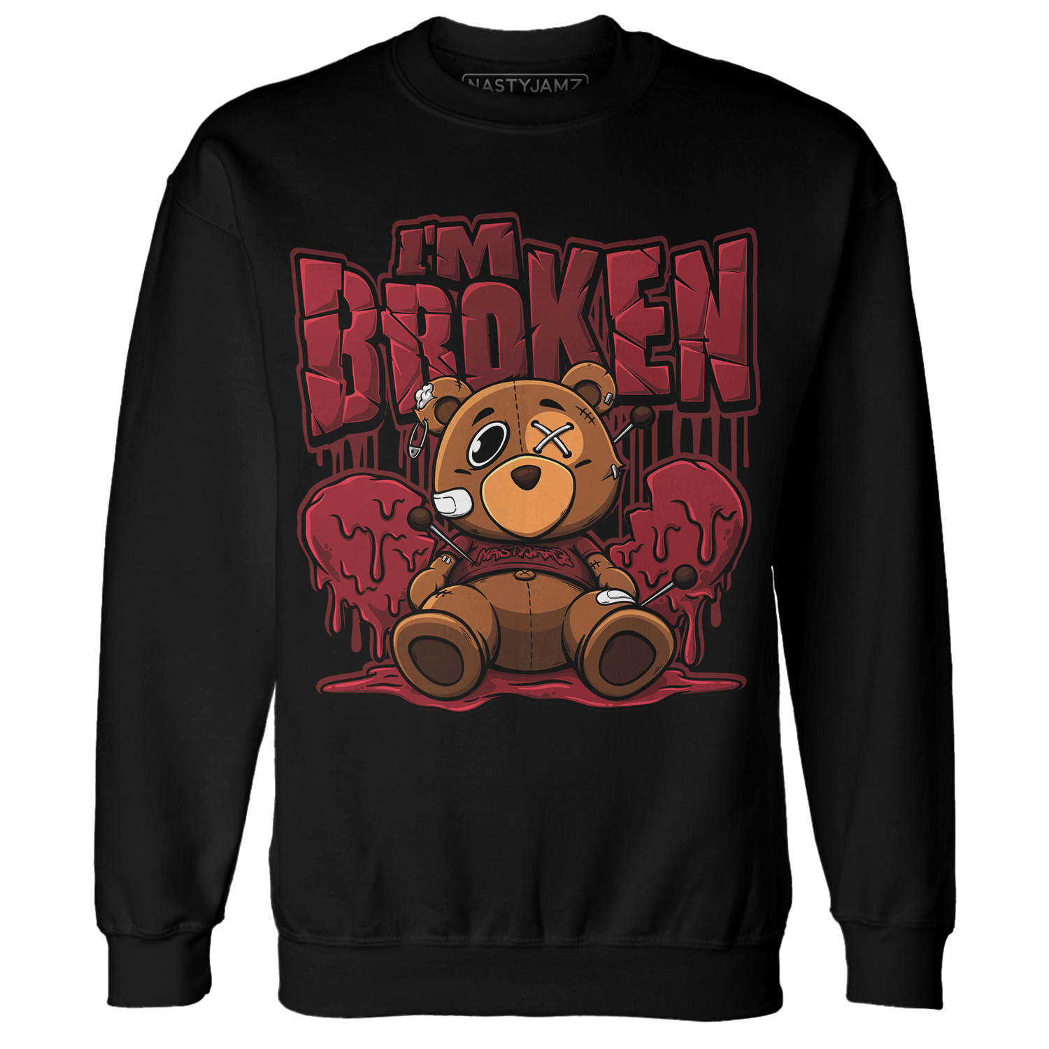 Cherry 12s Sweatshirt Match Im Broken BER - NastyJamz