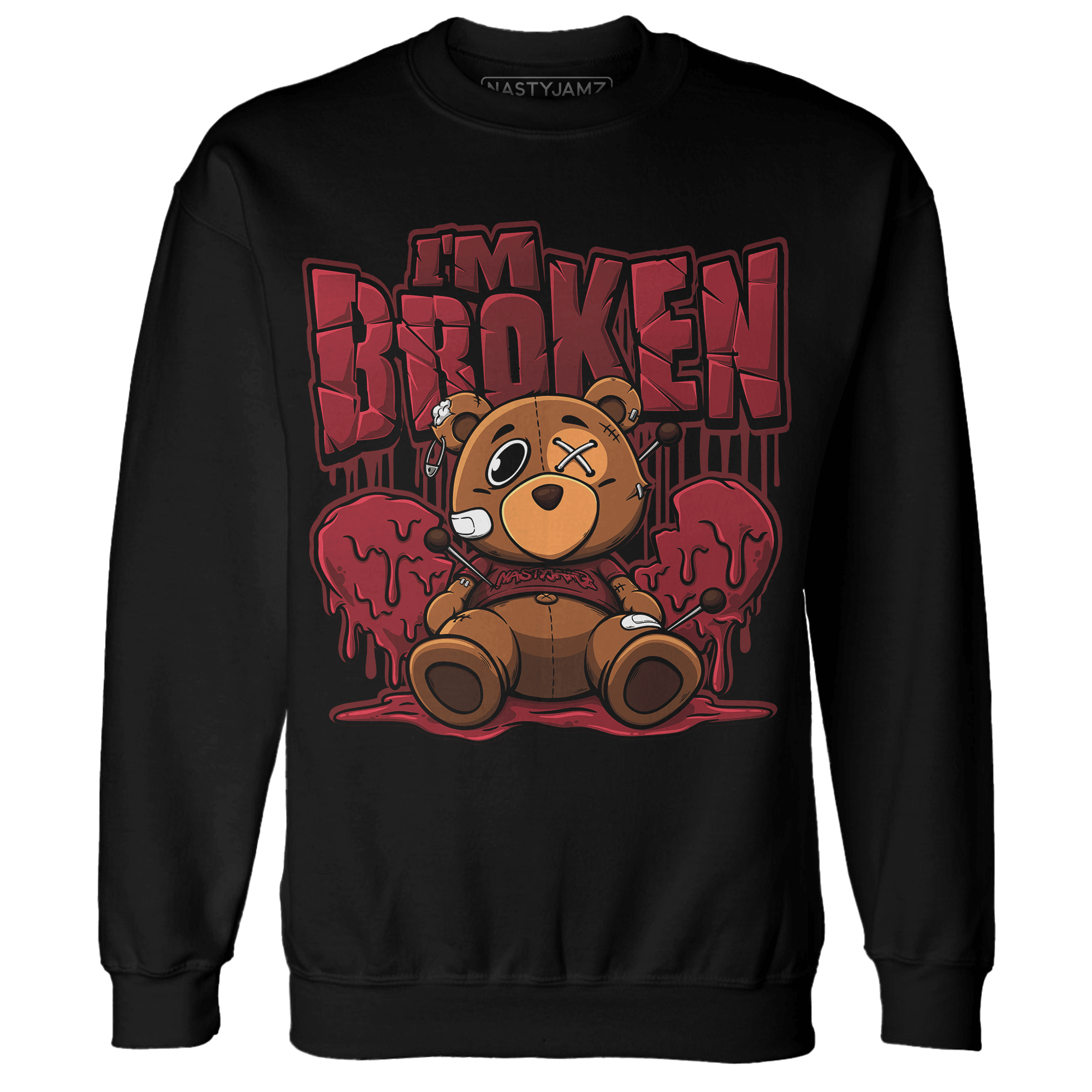 Cherry 12s Sweatshirt Match Im Broken BER - NastyJamz