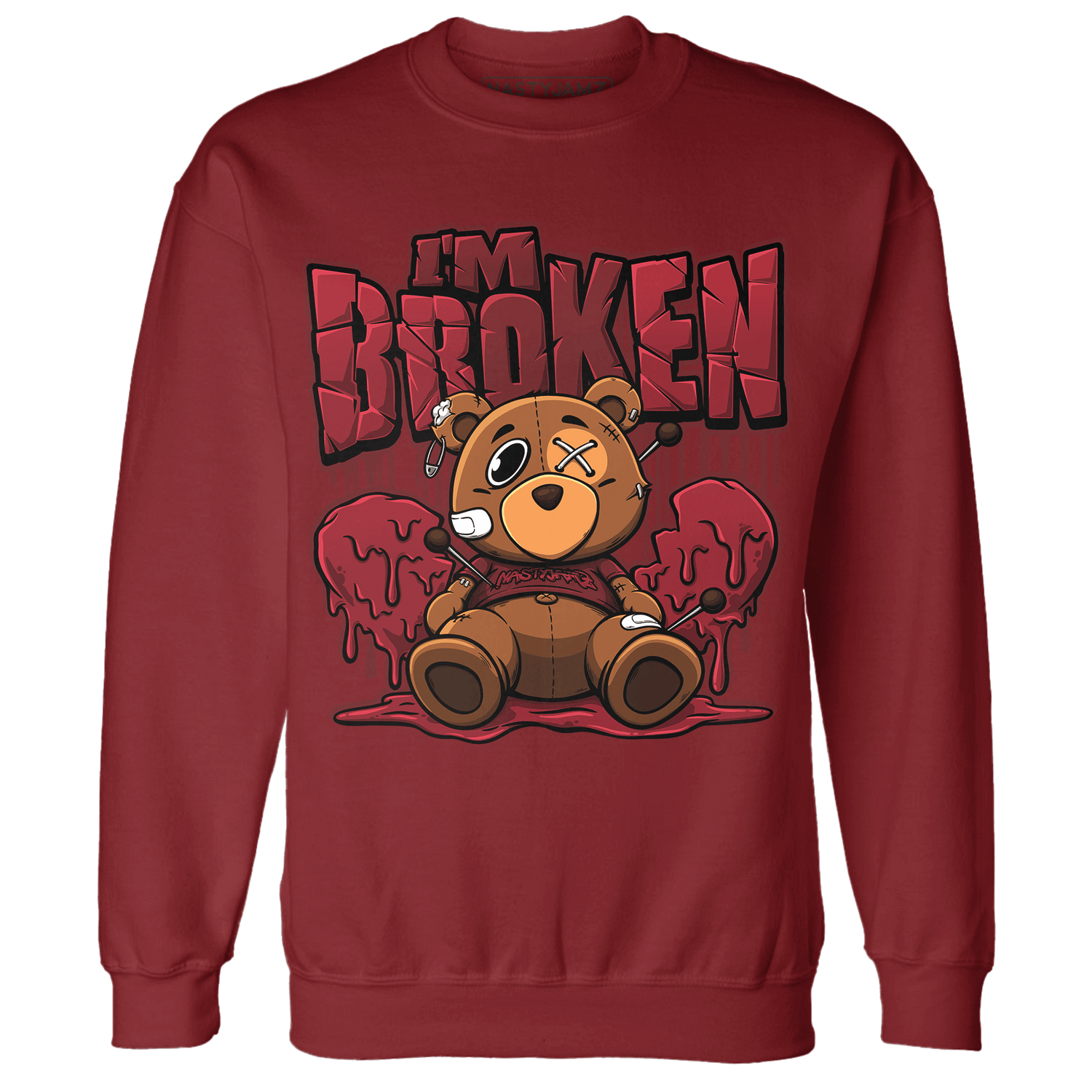 Cherry 12s Sweatshirt Match Im Broken BER - NastyJamz