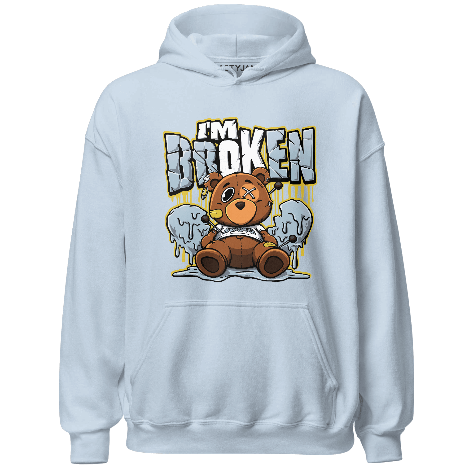 Blue Grey 13s Hoodie Match Im Broken BER - NastyJamz