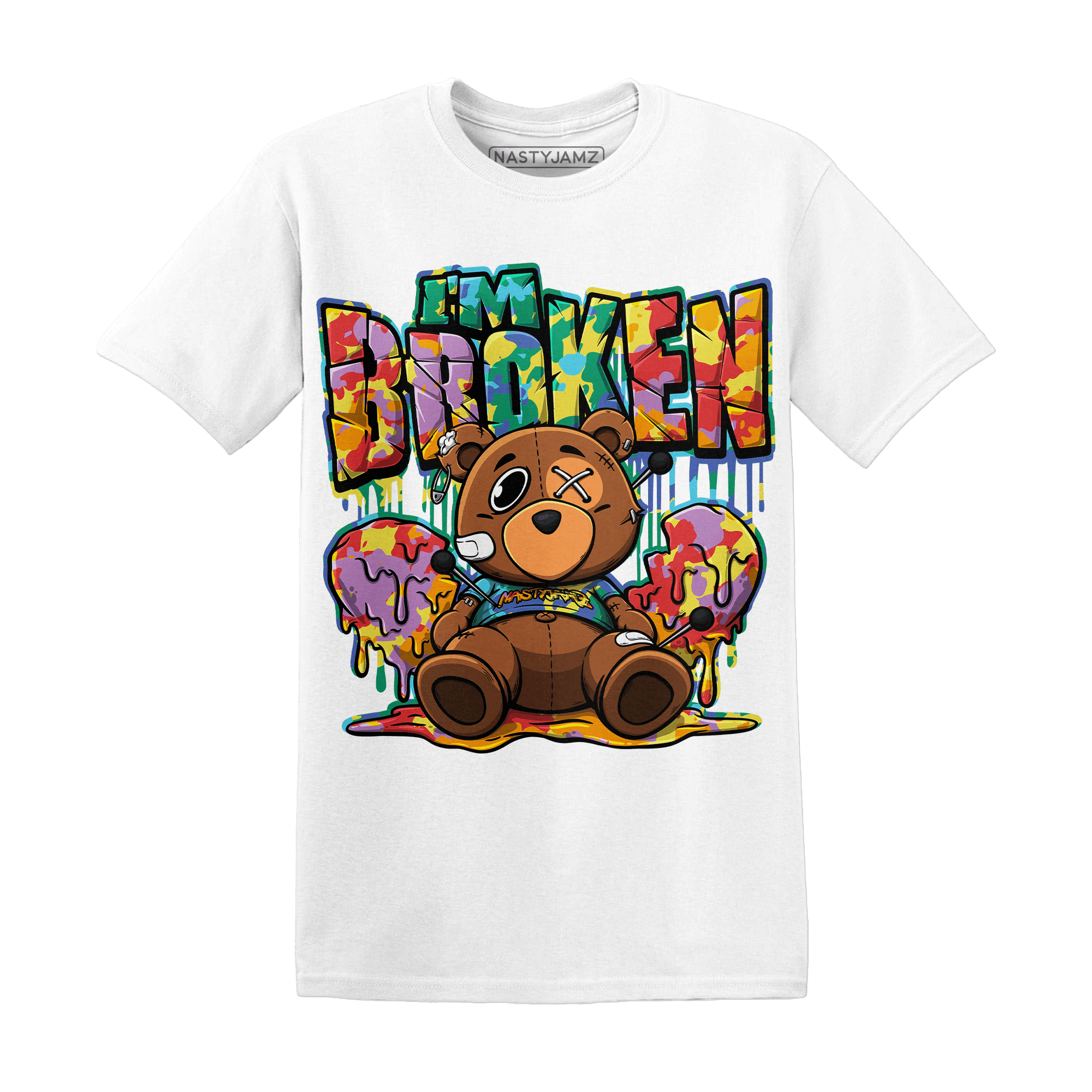 Mid GS Six Championships 1s T Shirt Im Broken BER - NastyJamz