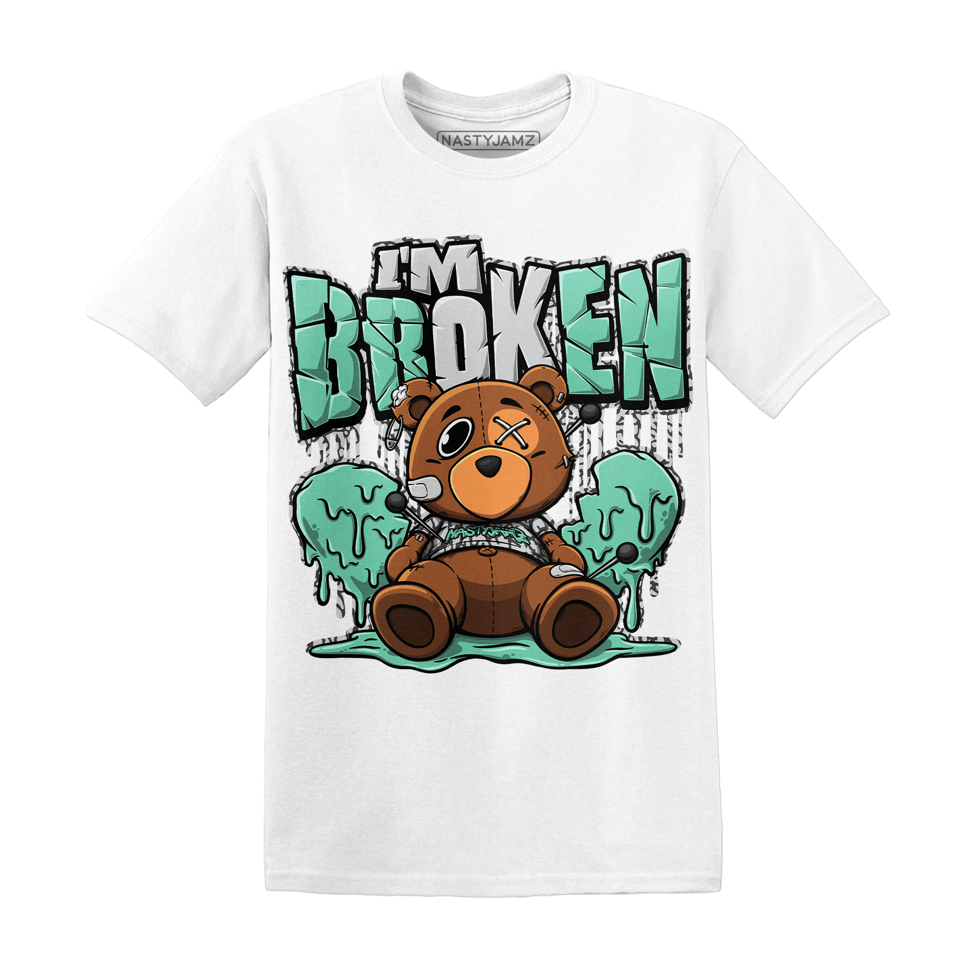 Green Glow 3s T Shirt Im Broken BER - NastyJamz