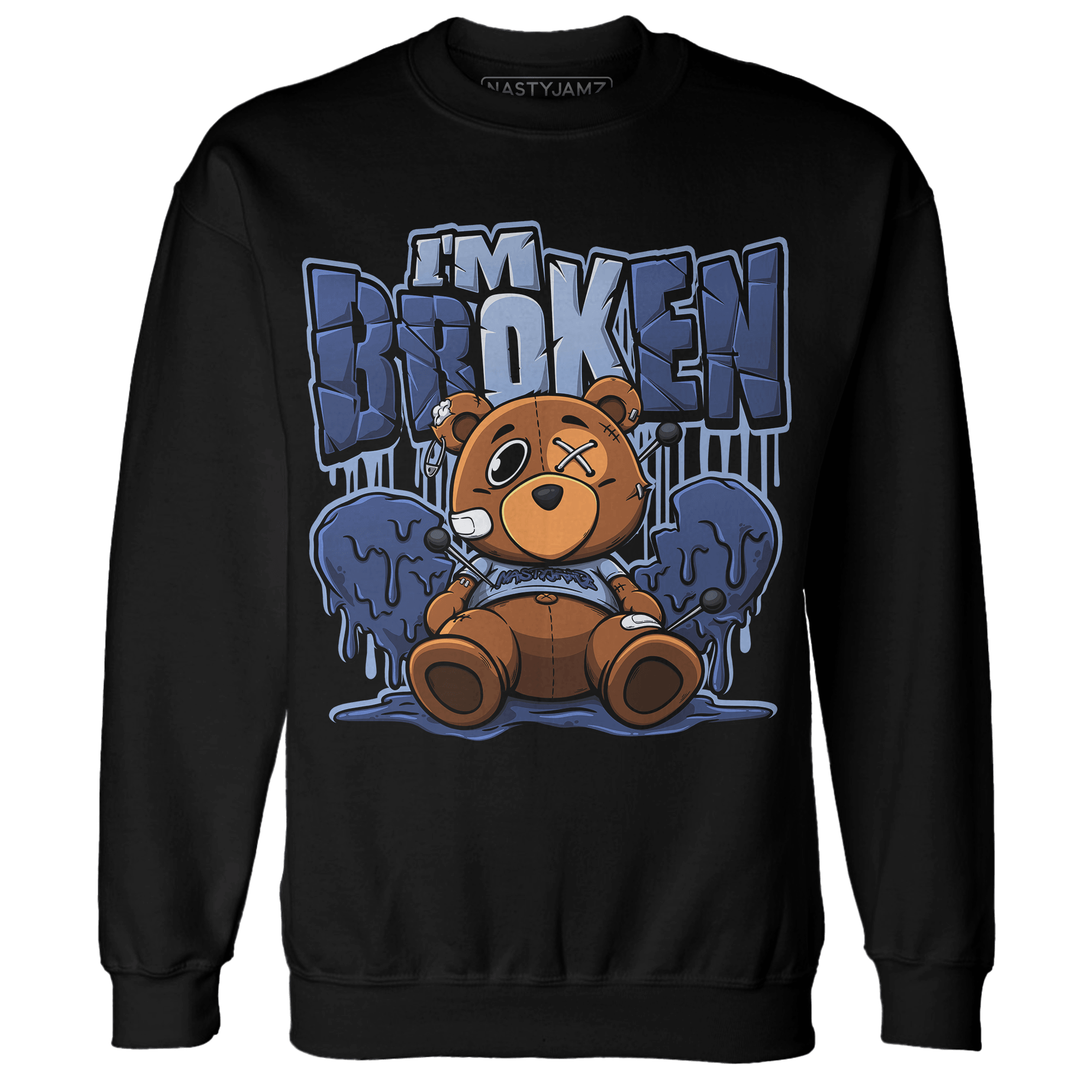 Midnight Navy 5s Sweatshirt Match Im Broken BER - NastyJamz