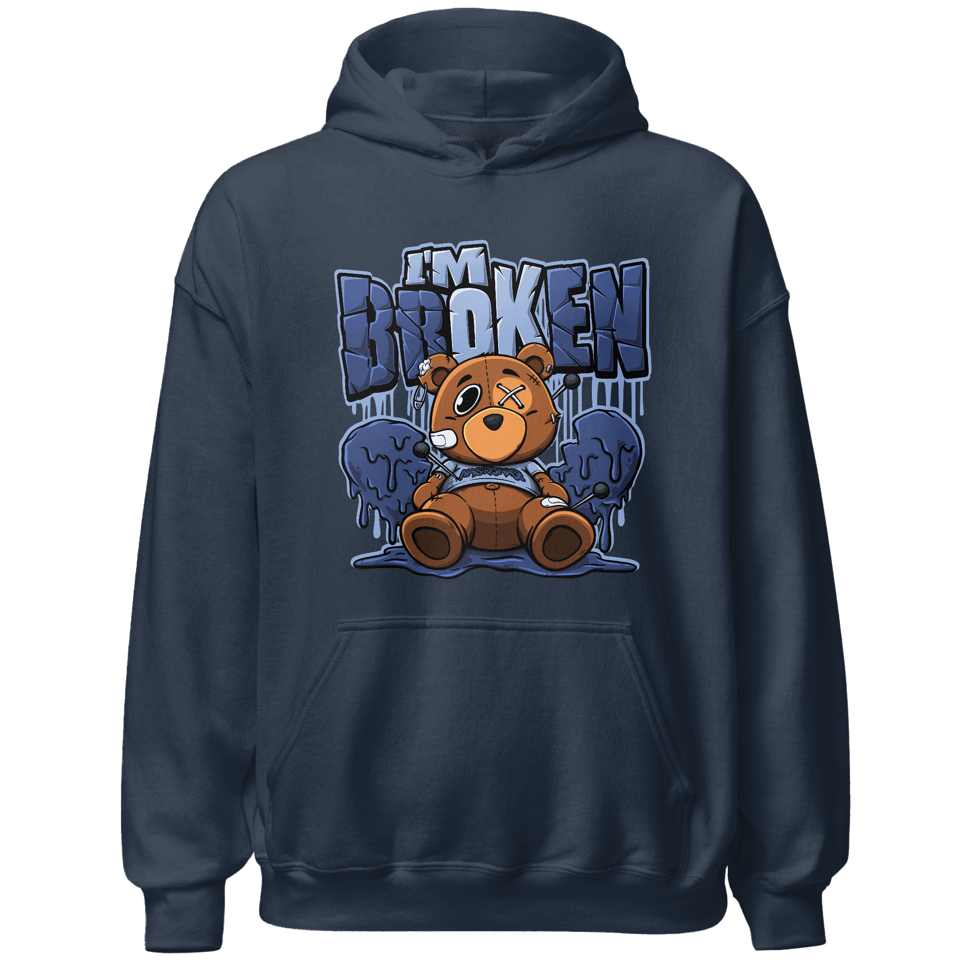Midnight Navy 5s Hoodie Match Im Broken BER - NastyJamz