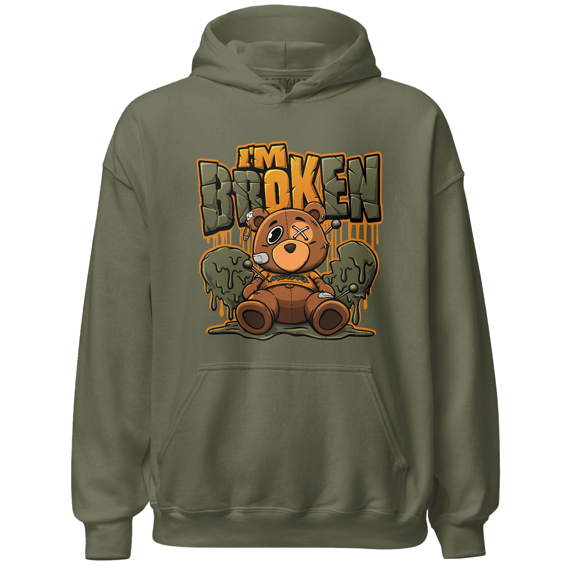 Olive 5s Hoodie Match Im Broken BER - NastyJamz
