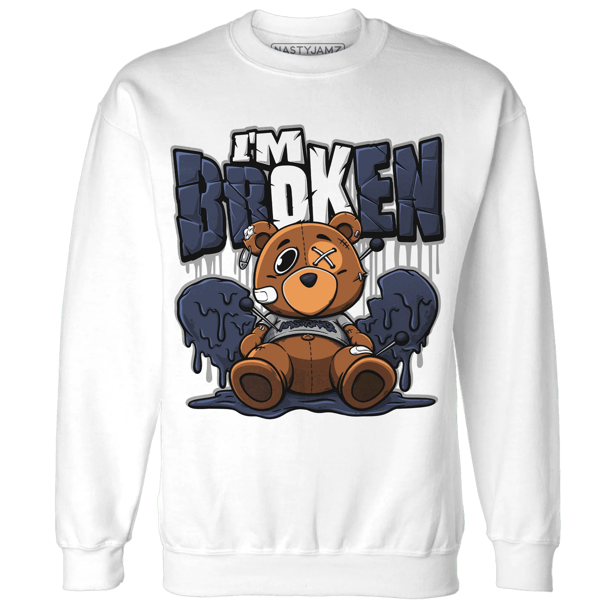 VaporMax-Plus-Midnight-Navy-White-Metallic-Silver-NastyJamz-Sweatshirt-Match-Im-Broken-BER