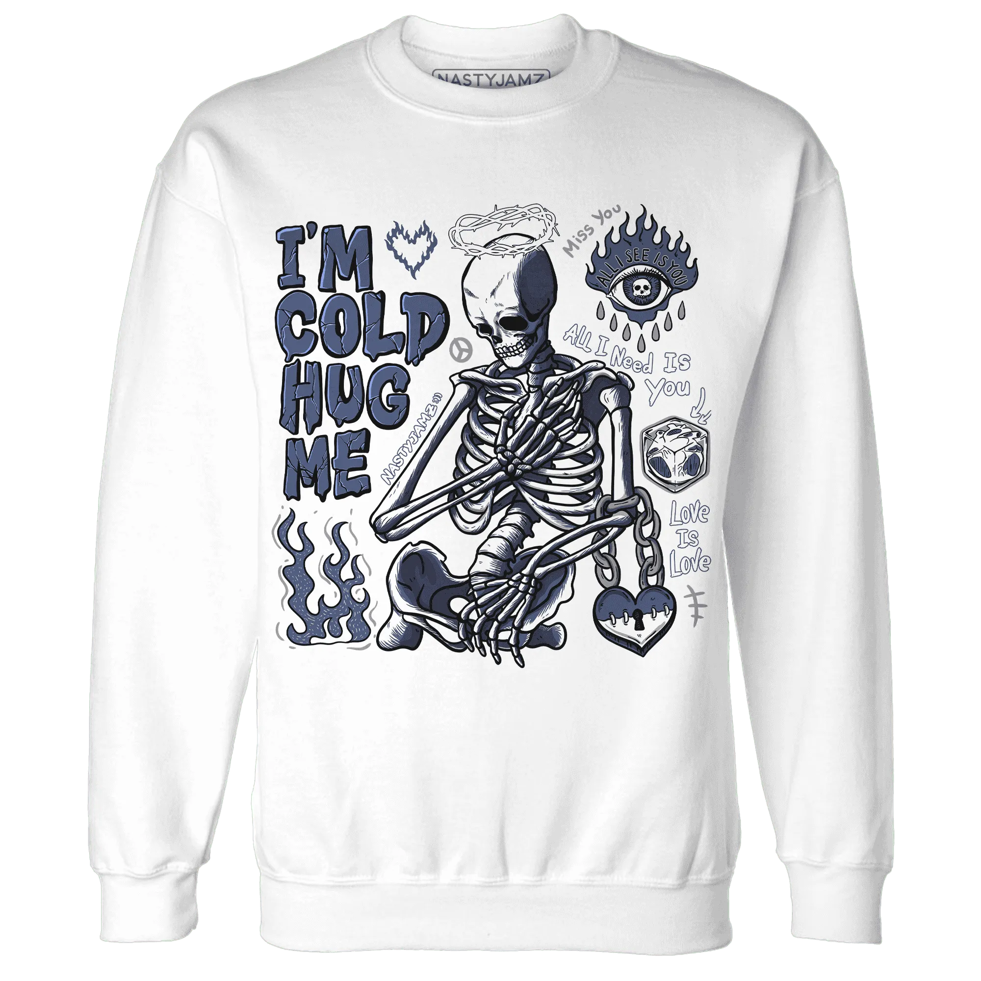 Low-Diffused-Blue-11s-NastyJamz-Sweatshirt-Match-Im-Cold-Hug-Me