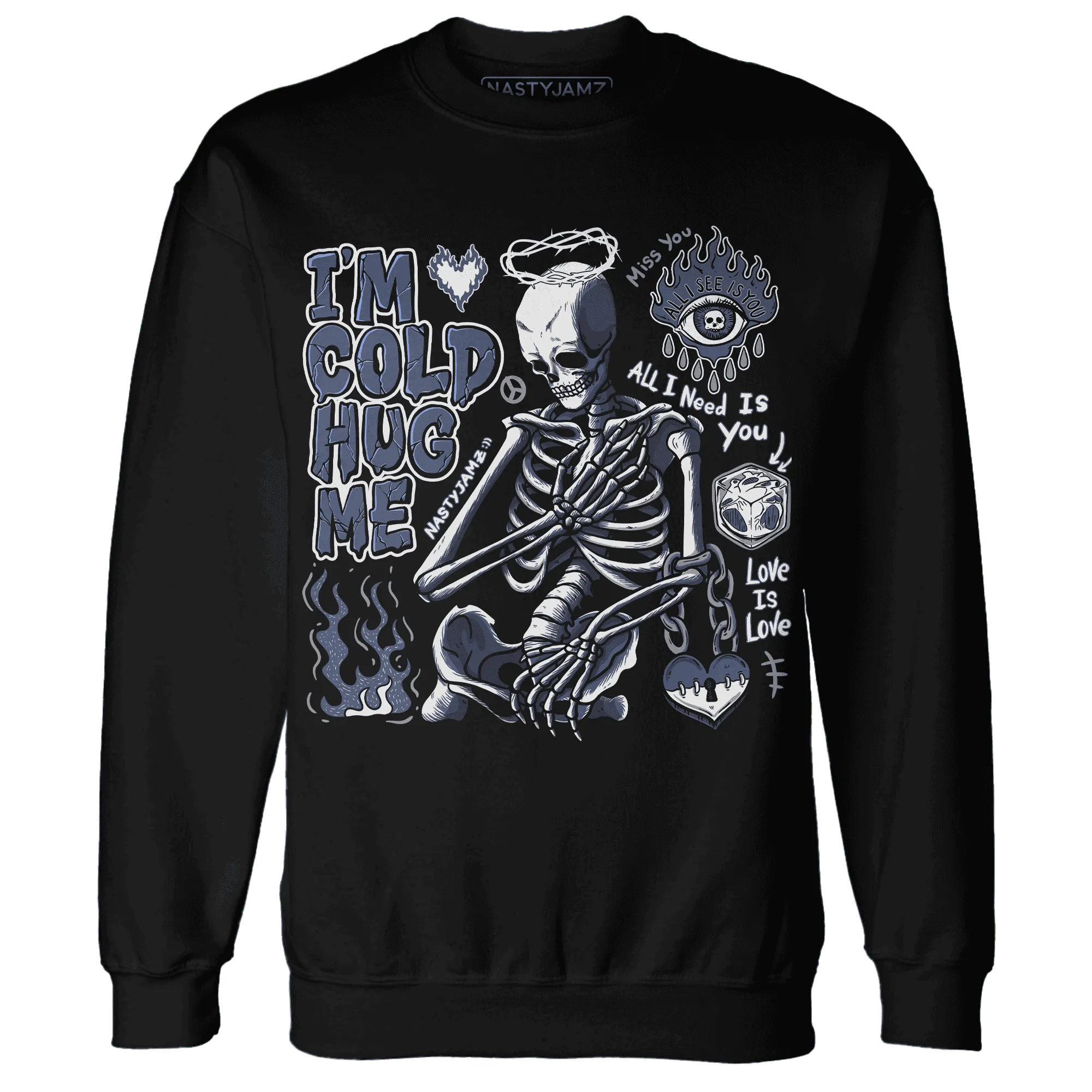 Low-Diffused-Blue-11s-NastyJamz-Sweatshirt-Match-Im-Cold-Hug-Me