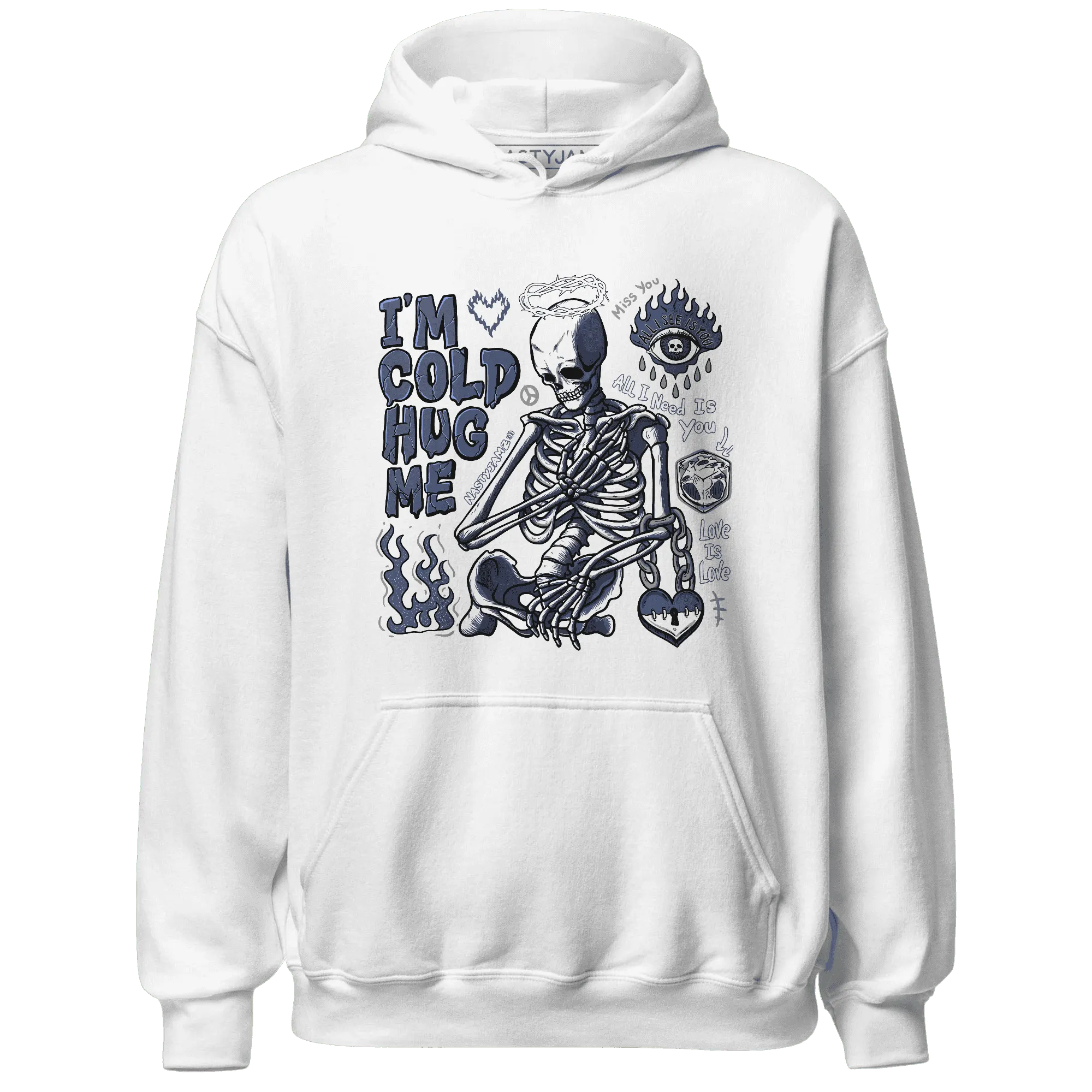 Low-Diffused-Blue-11s-NastyJamz-Hoodie-Match-Im-Cold-Hug-Me