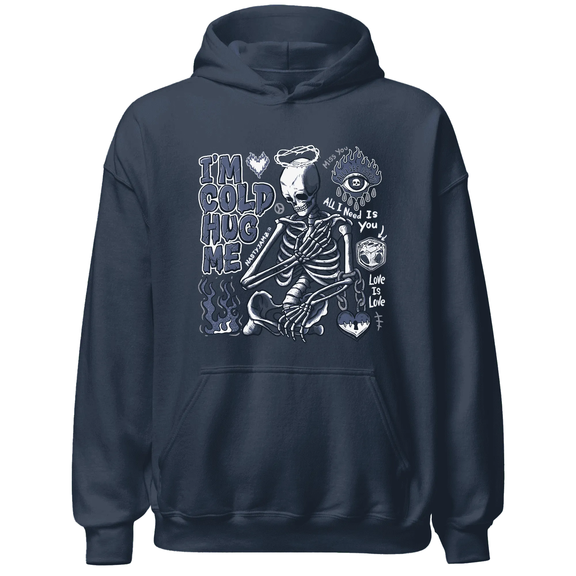 Low-Diffused-Blue-11s-NastyJamz-Hoodie-Match-Im-Cold-Hug-Me