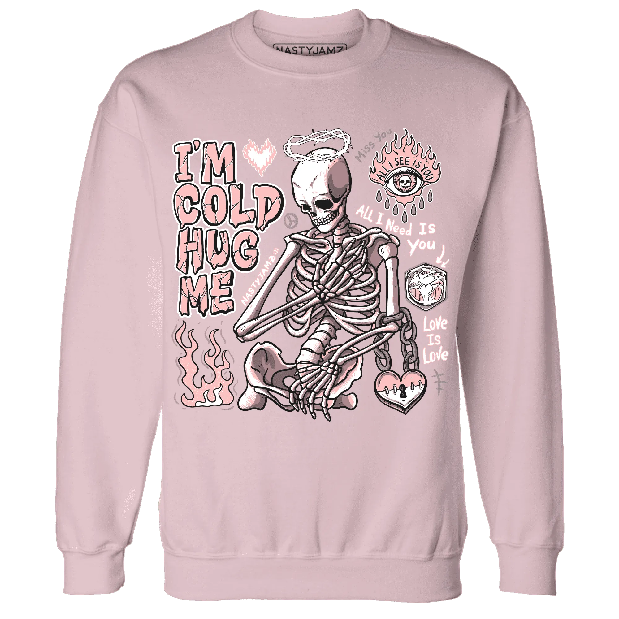 Low-Legend-Pink-11s-NastyJamz-Sweatshirt-Match-Im-Cold-Hug-Me
