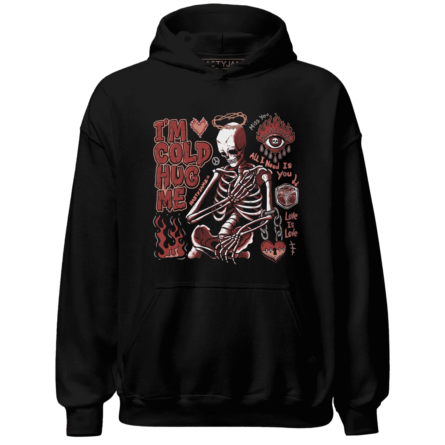 Dune-Red-13s-NastyJamz-Hoodie-Match-Im-Cold-Hug-Me