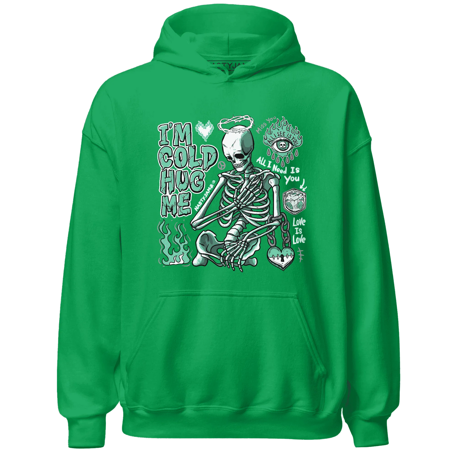 High-OG-Green-Glow-1s-NastyJamz-Hoodie-Match-Im-Cold-Hug-Me