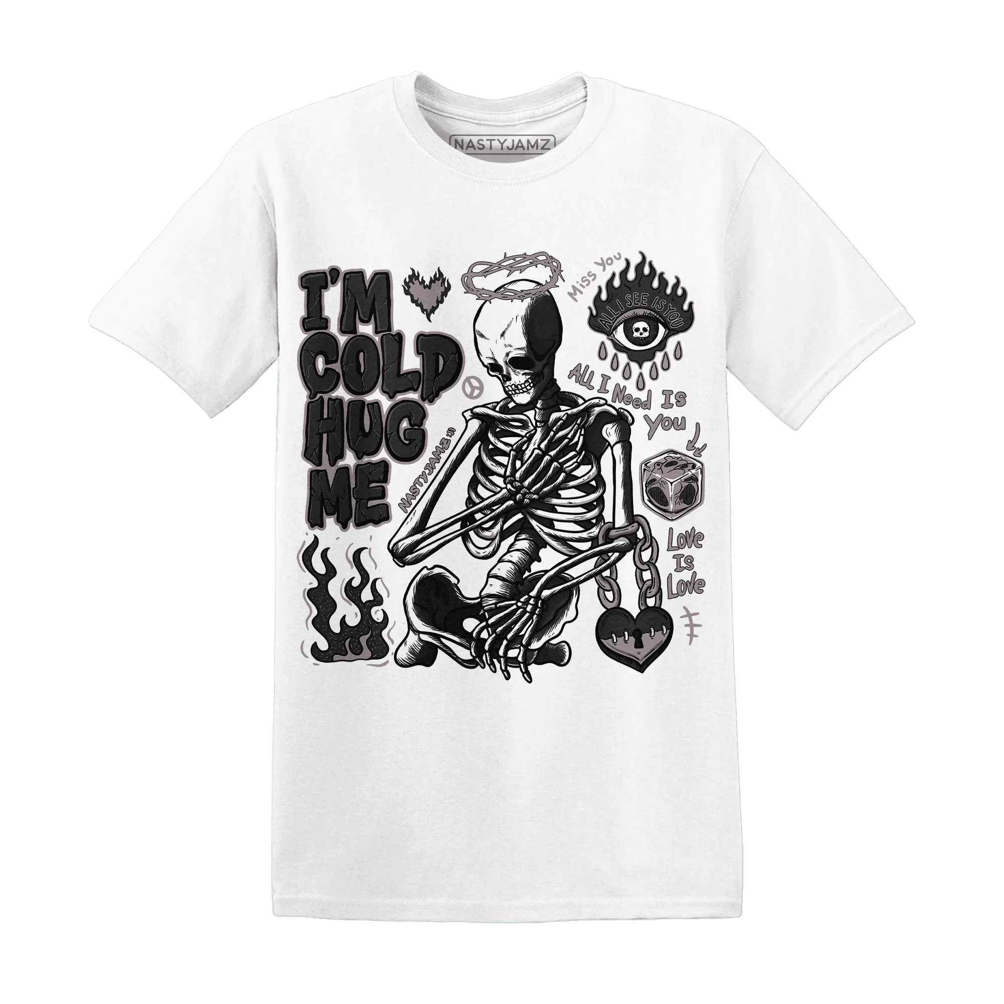 Black-Violet-Ore-3s-NastyJamz-T-Shirt-Match-Im-Cold-Hug-Me