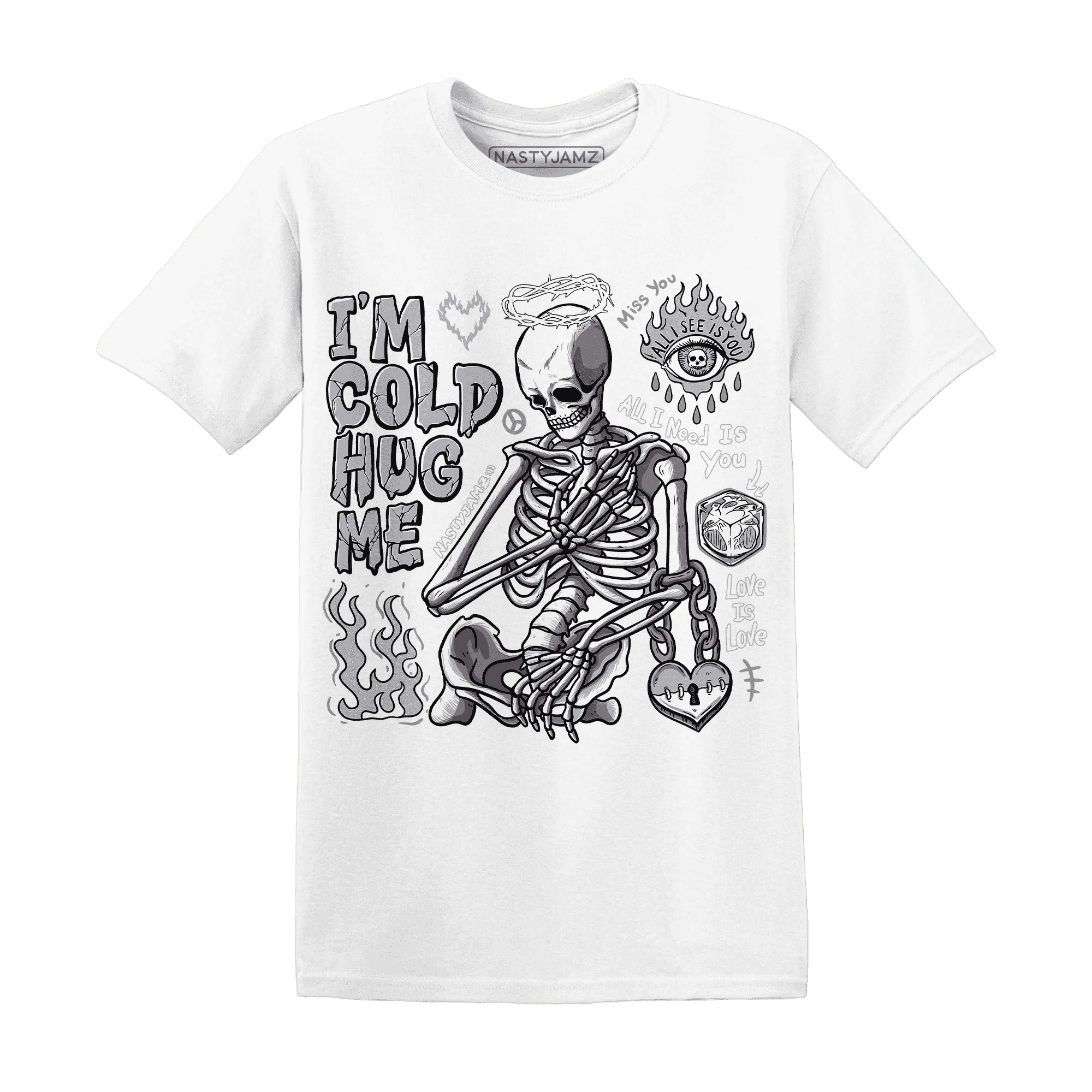 Cement-Grey-3s-NastyJamz-T-Shirt-Match-Im-Cold-Hug-Me