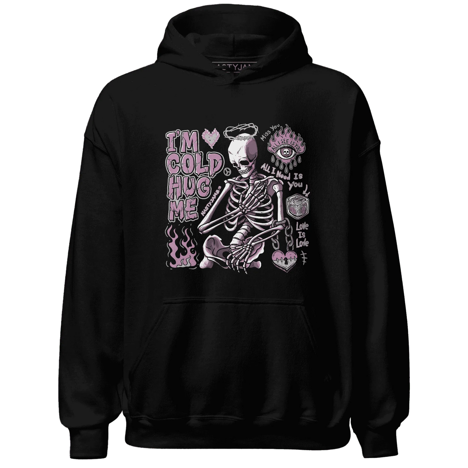 Orchid-Neutral-Grey-Black-White-4s-Hoodie-Match-Im-Cold-Hug-Me