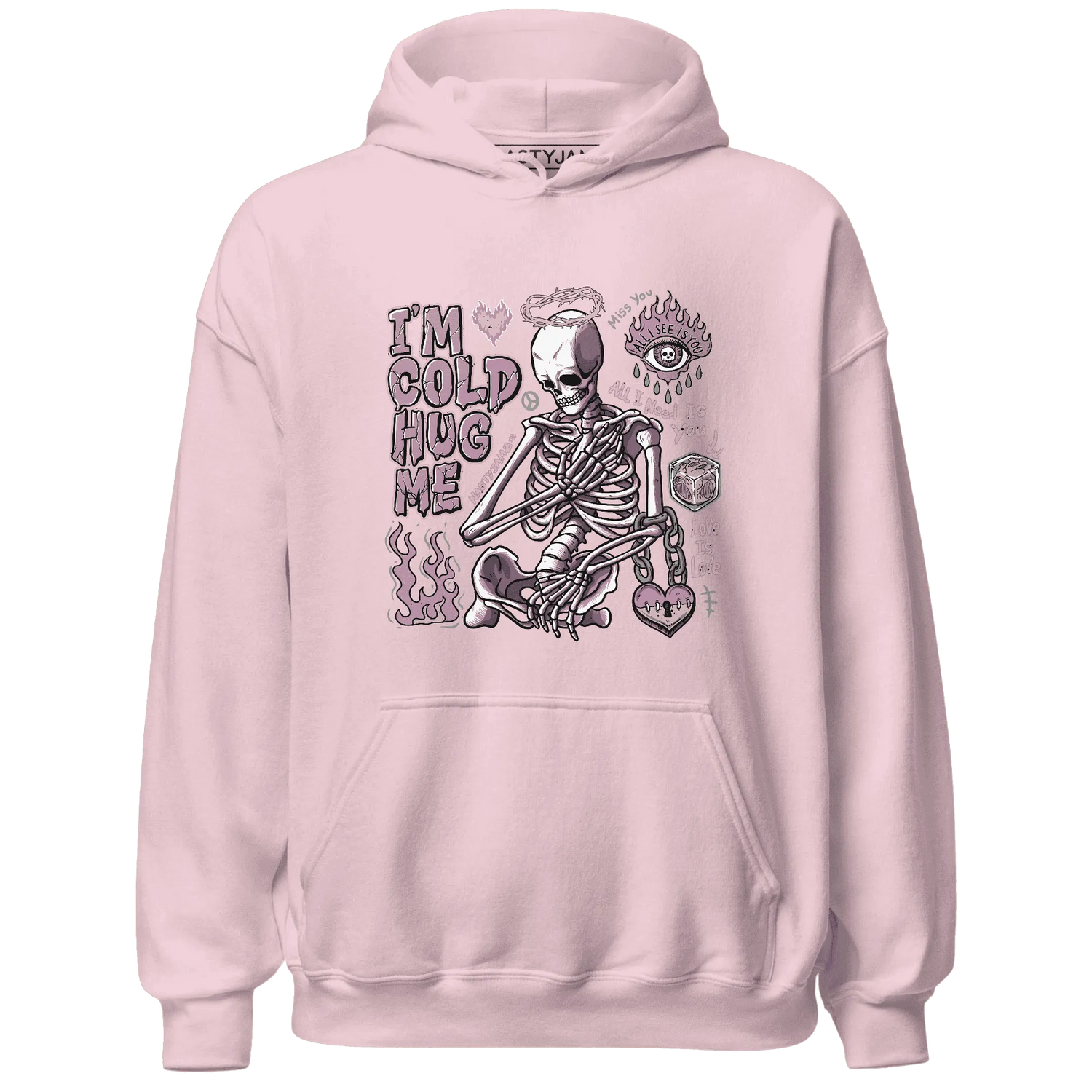 Orchid-Neutral-Grey-Black-White-4s-Hoodie-Match-Im-Cold-Hug-Me
