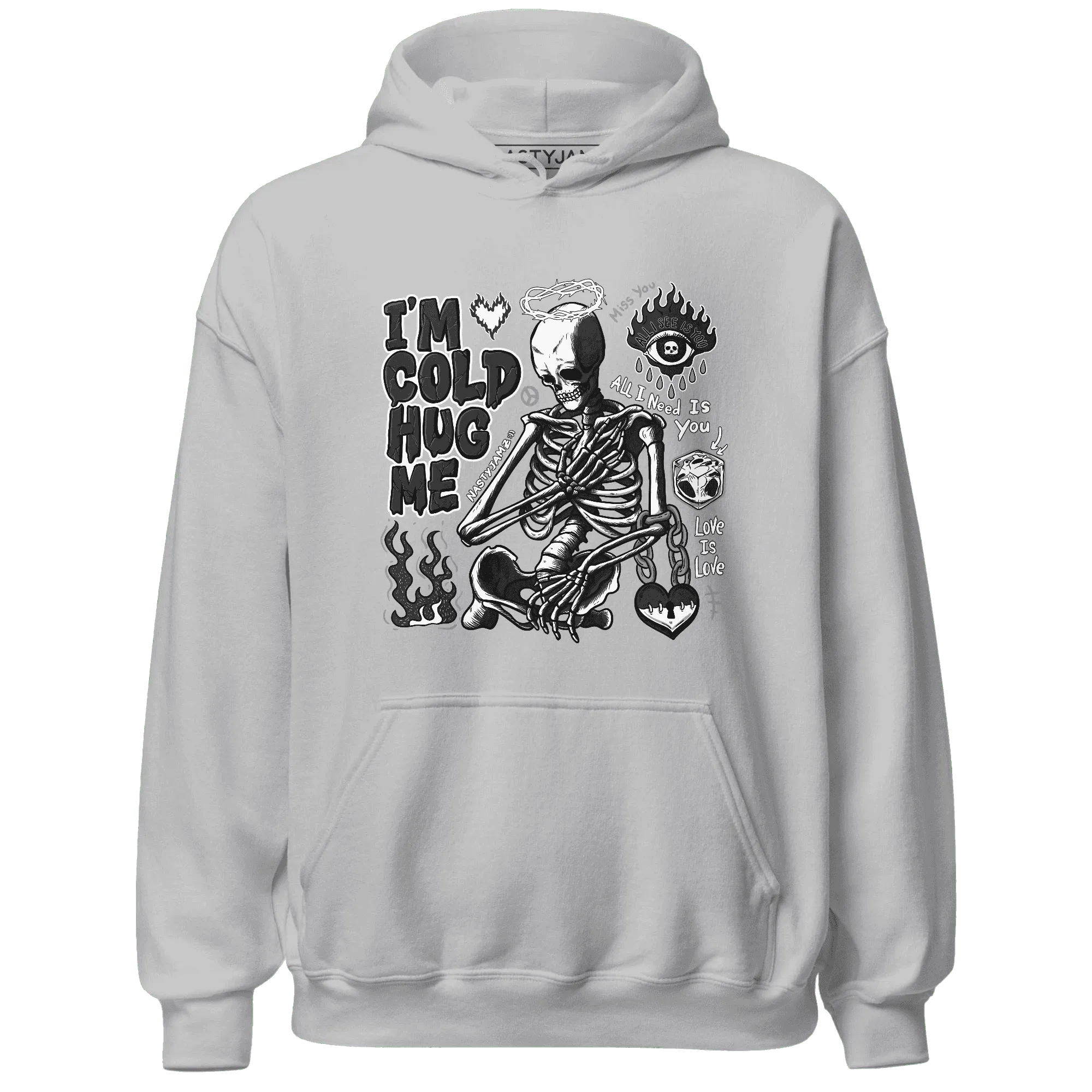 White-Thunder-4s-NastyJamz-Hoodie-Match-Im-Cold-Hug-Me