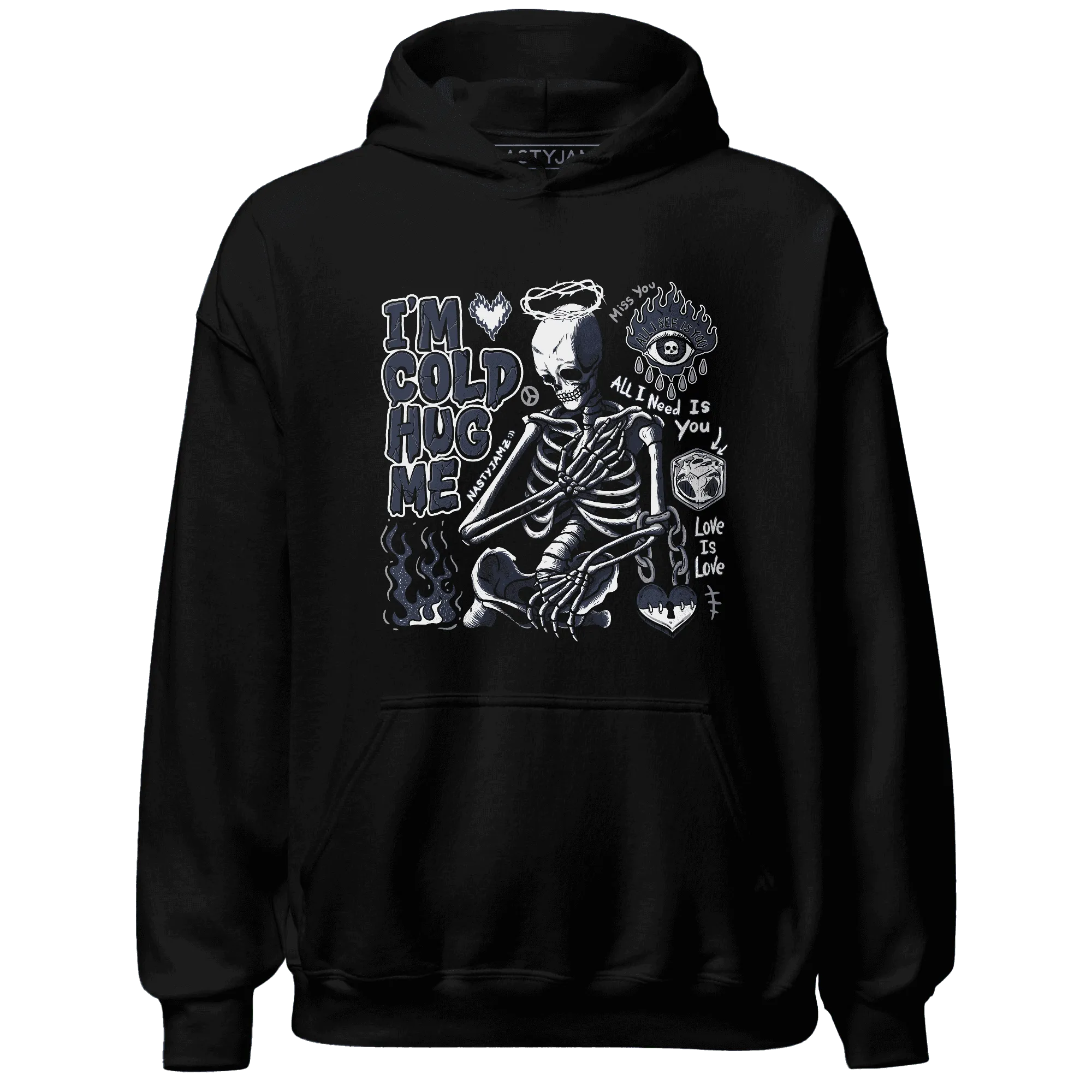White-Navy-6s-NastyJamz-Hoodie-Match-Im-Cold-Hug-Me