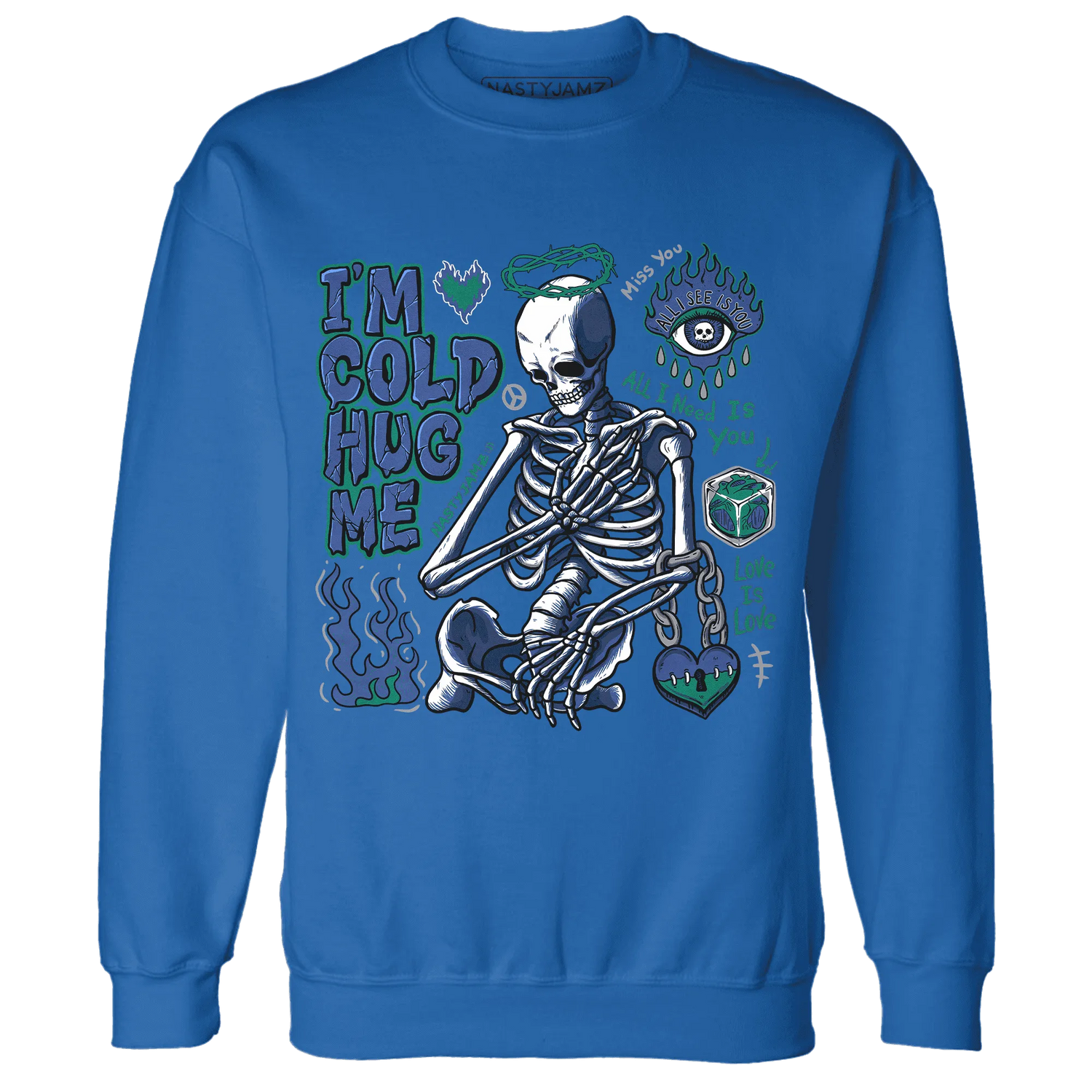 Dunk-Hyper-Royal-Malachite-Sweatshirt-Match-Im-Cold-Hug-Me