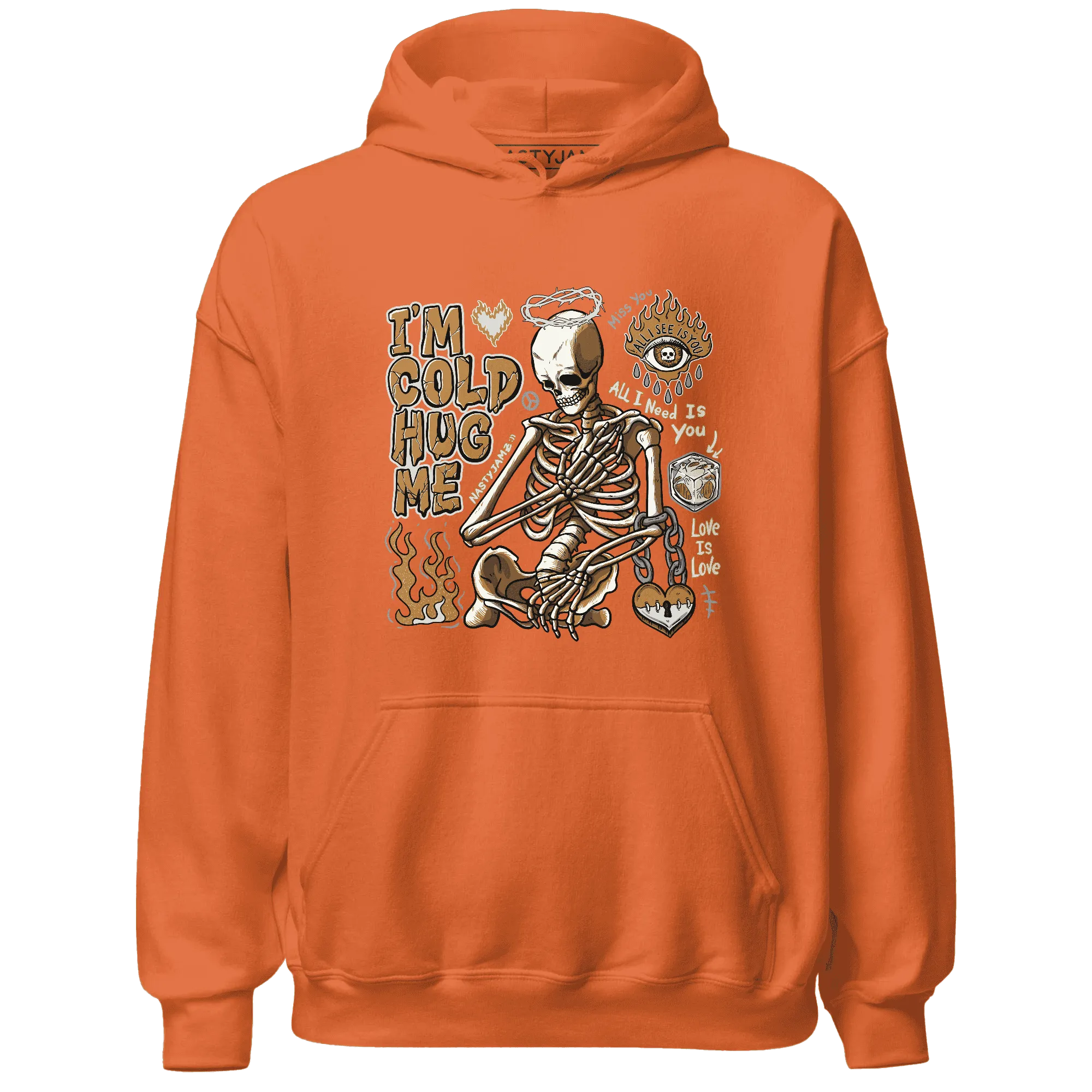 Dunk-Low-Retro-Wheat-Orange-Hoodie-Match-Im-Cold-Hug-Me
