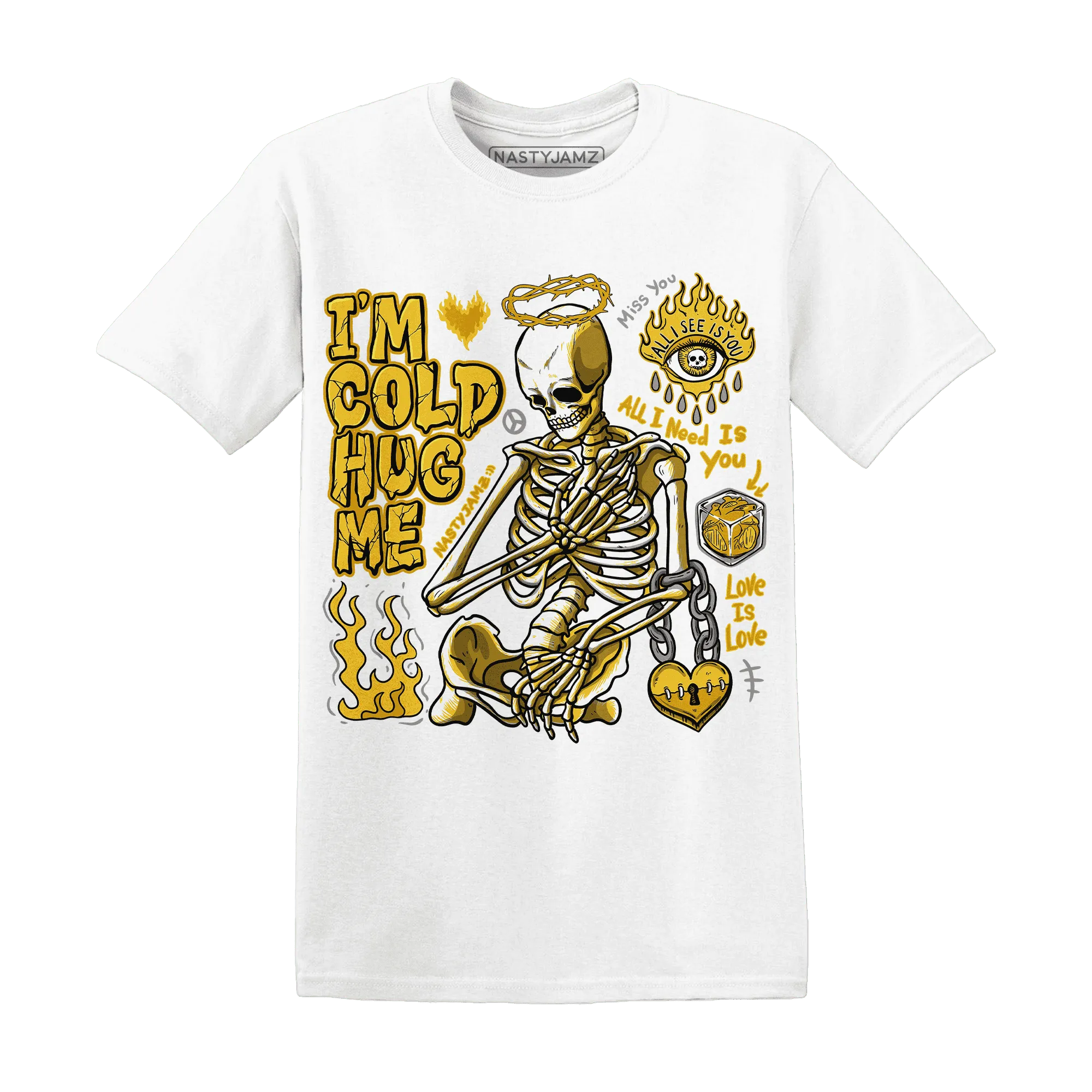 Yellow-Ochre-6s-NastyJamz-T-Shirt-Match-Im-Cold-Hug-Me