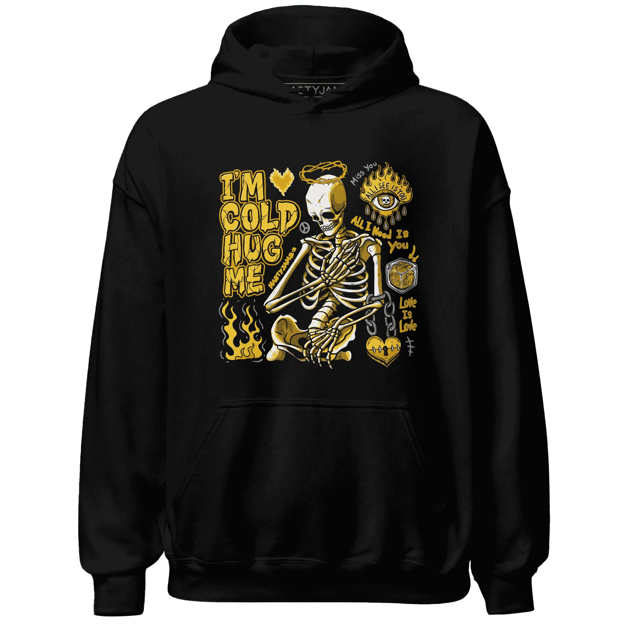 Yellow-Ochre-6s-NastyJamz-Hoodie-Match-Im-Cold-Hug-Me