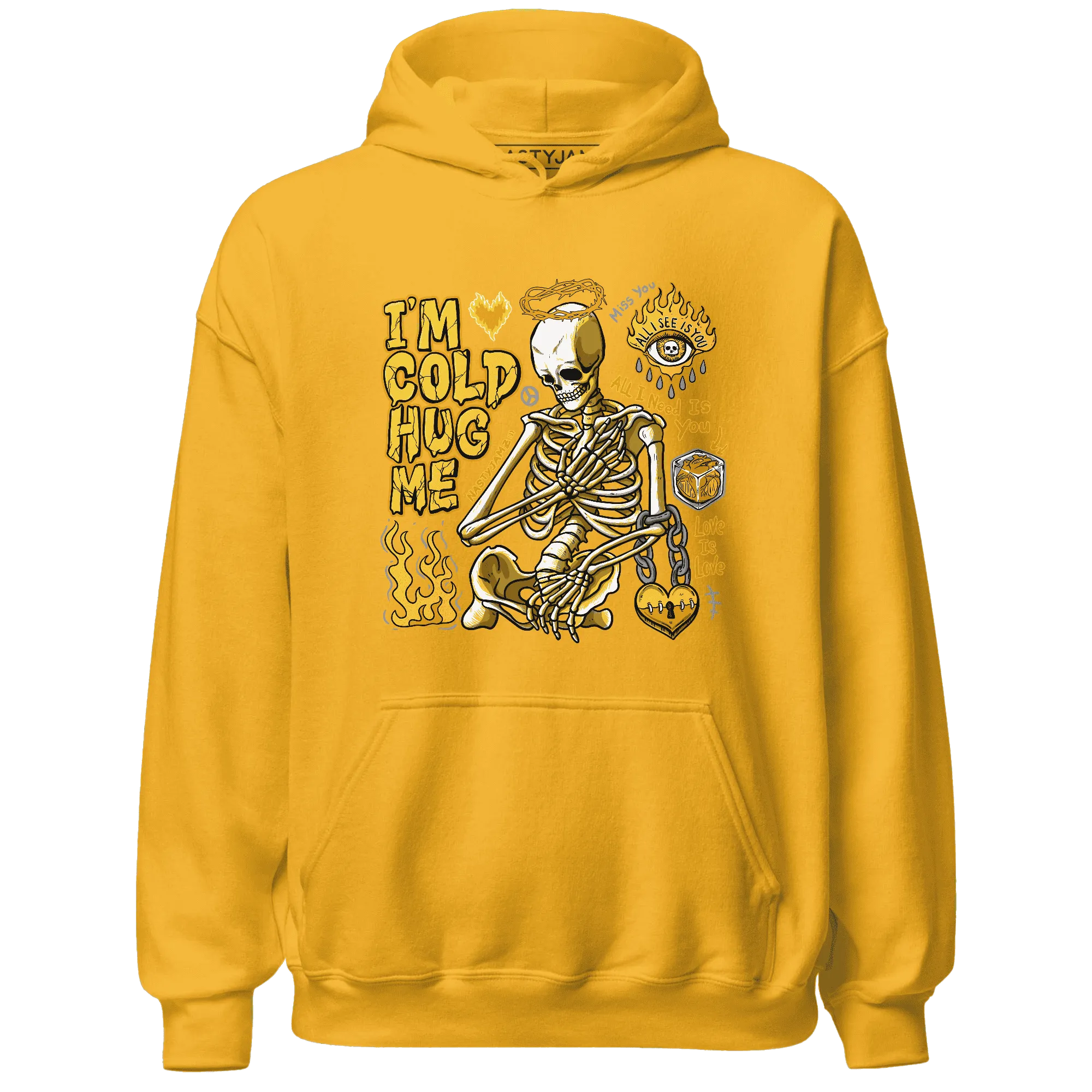 Yellow-Ochre-6s-NastyJamz-Hoodie-Match-Im-Cold-Hug-Me