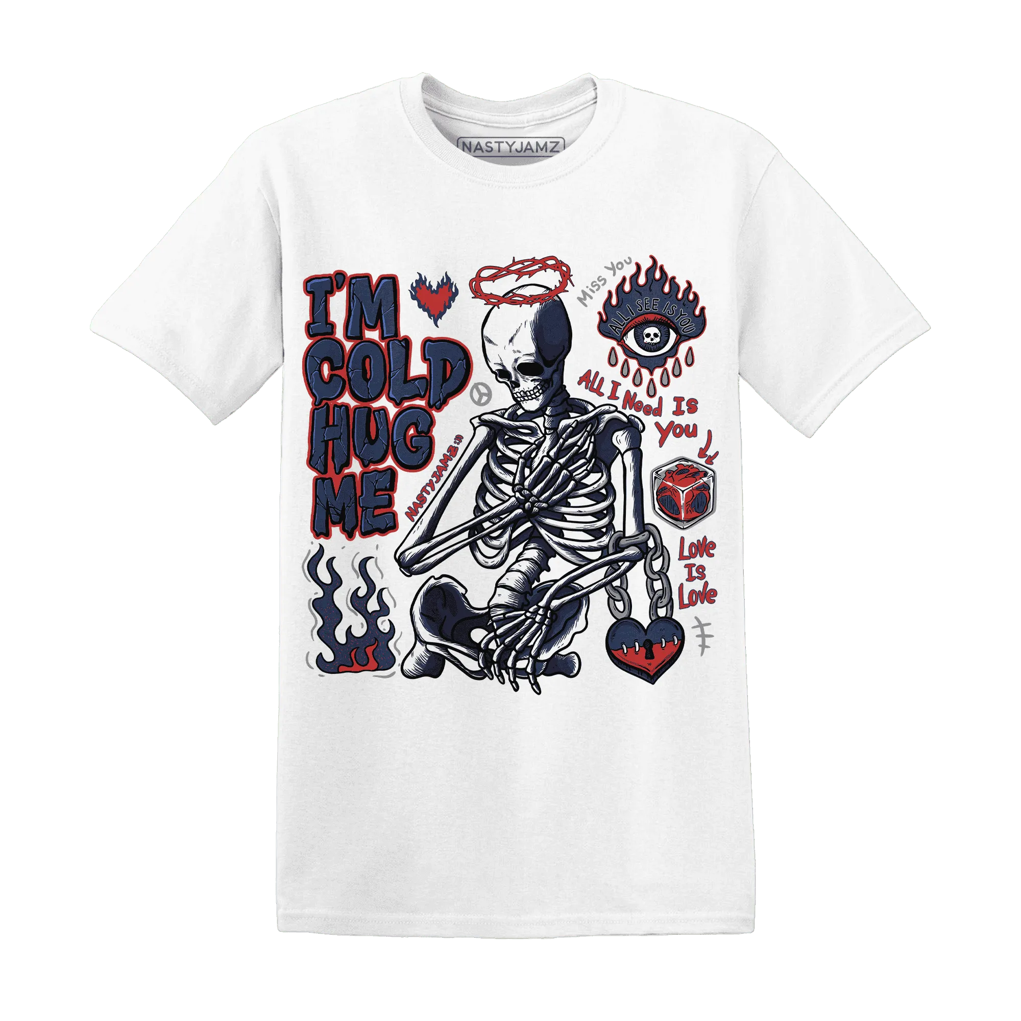 VaporMax-Air-Plus-Midnight-Navy-Gold-Black-NastyJamz-T-Shirt-Match-Im-Cold-Hug-Me