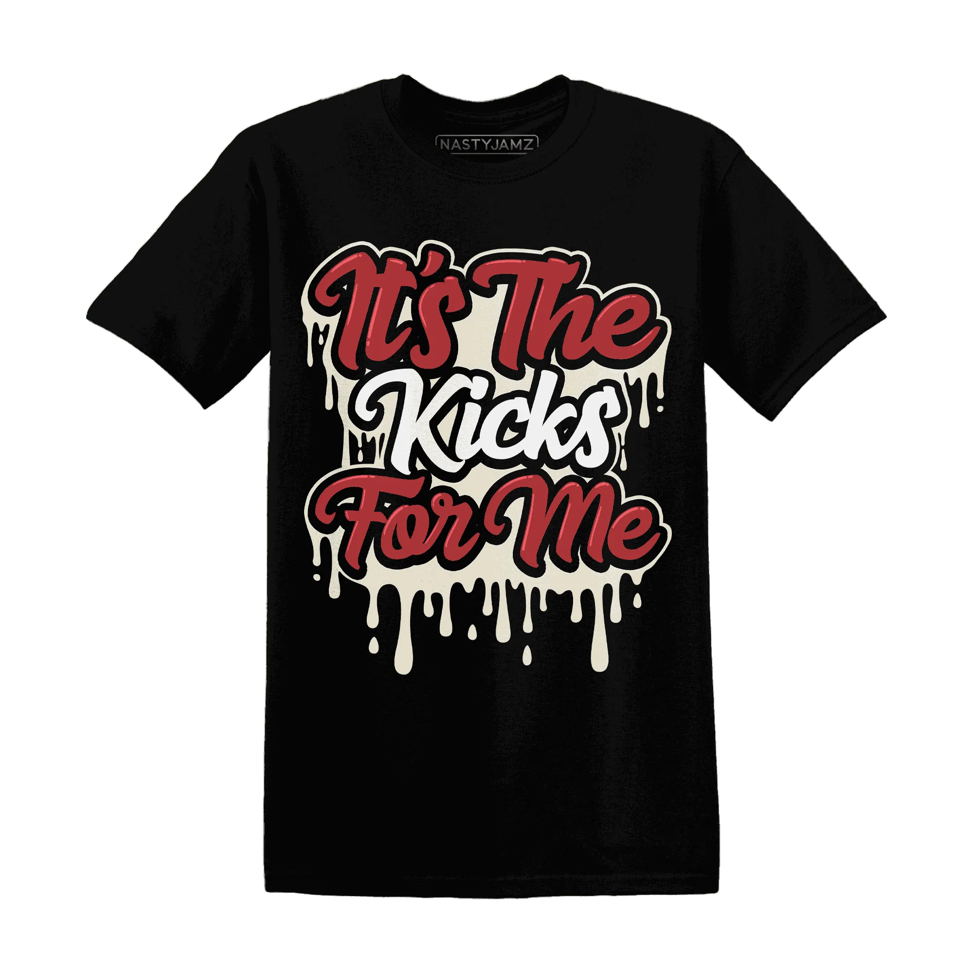 Black-Toe-Reimagined-Red-White-1s-T-Shirt-Match-Its-The-Kicks