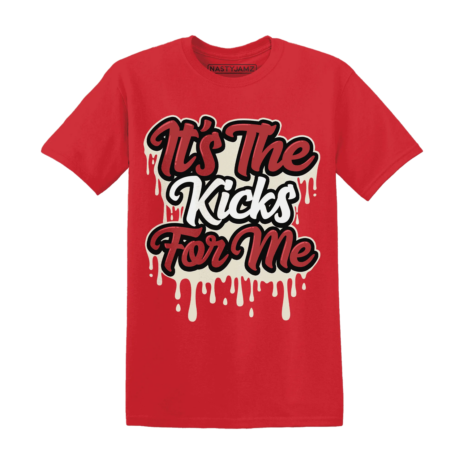 Black-Toe-Reimagined-Red-White-1s-T-Shirt-Match-Its-The-Kicks