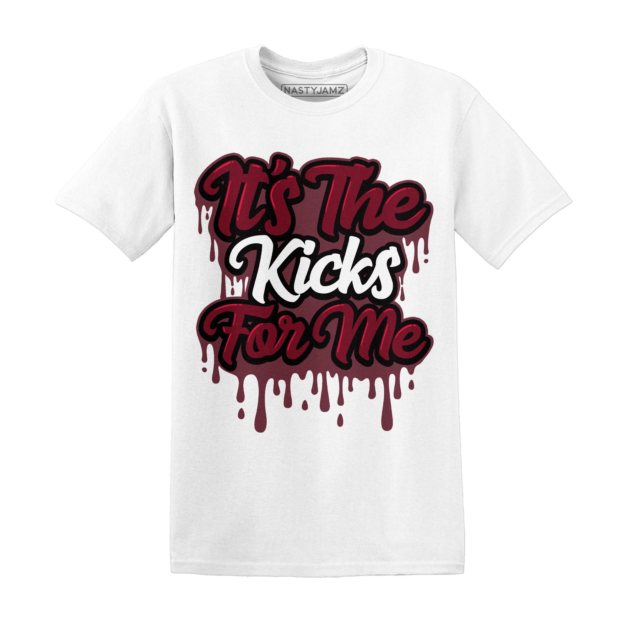 High White Team Red 1s T Shirt Its The Kicks - NastyJamz