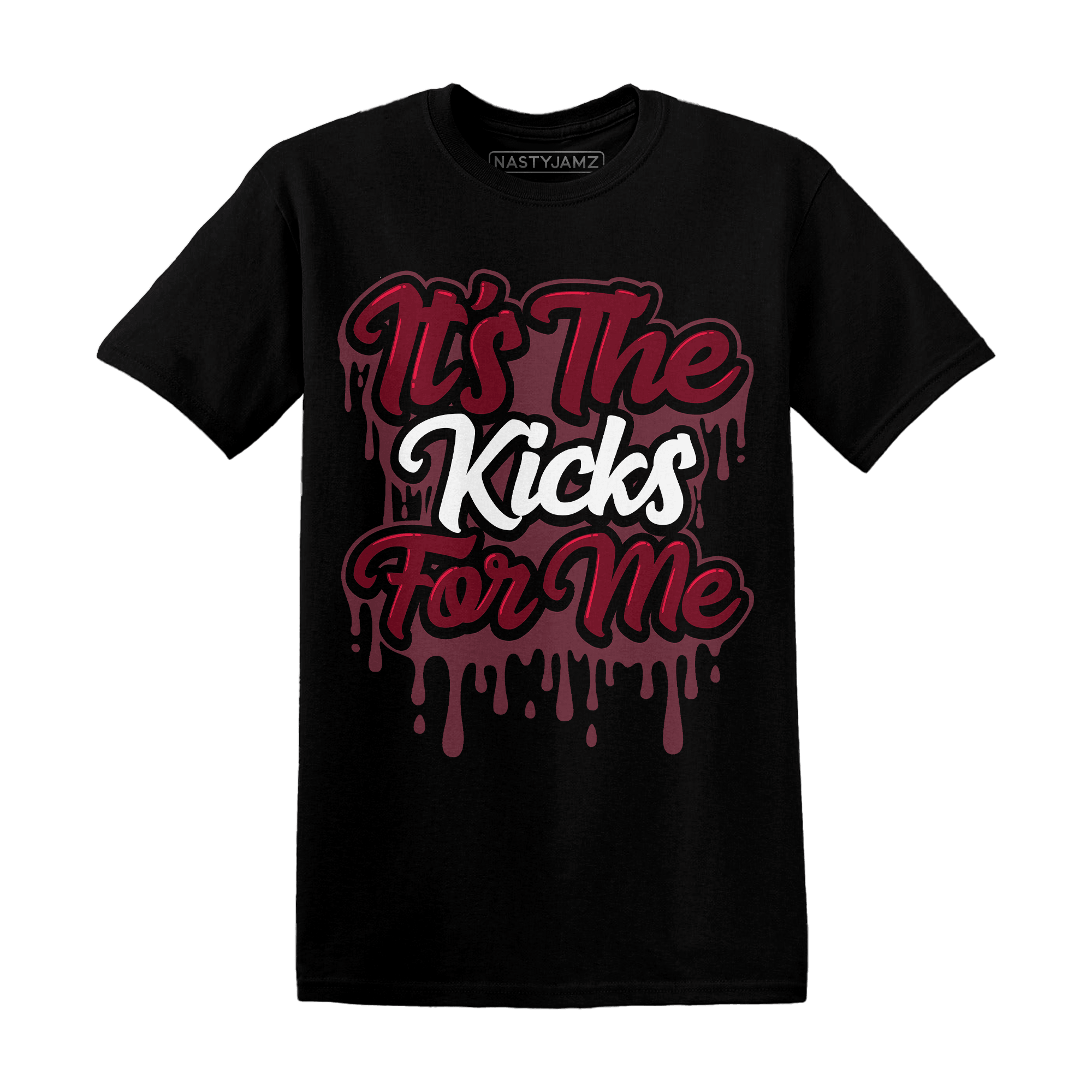 High White Team Red 1s T Shirt Its The Kicks - NastyJamz