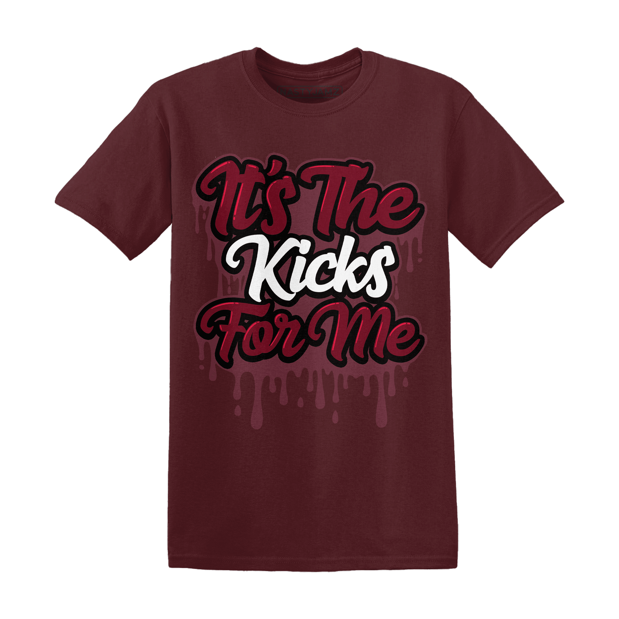 High White Team Red 1s T Shirt Its The Kicks - NastyJamz