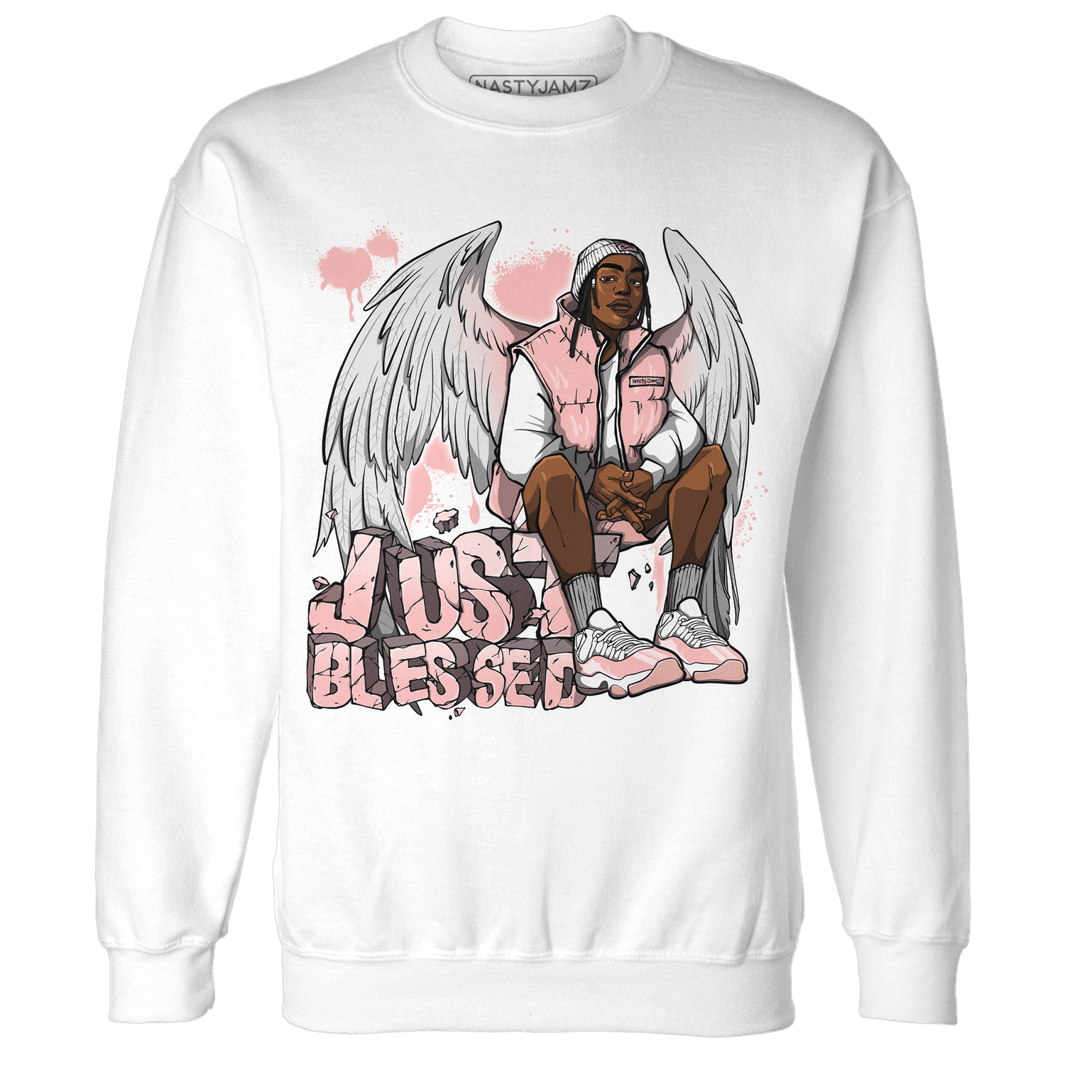 Low Legend Pink 11s Sweatshirt Match Just Blessed - NastyJamz