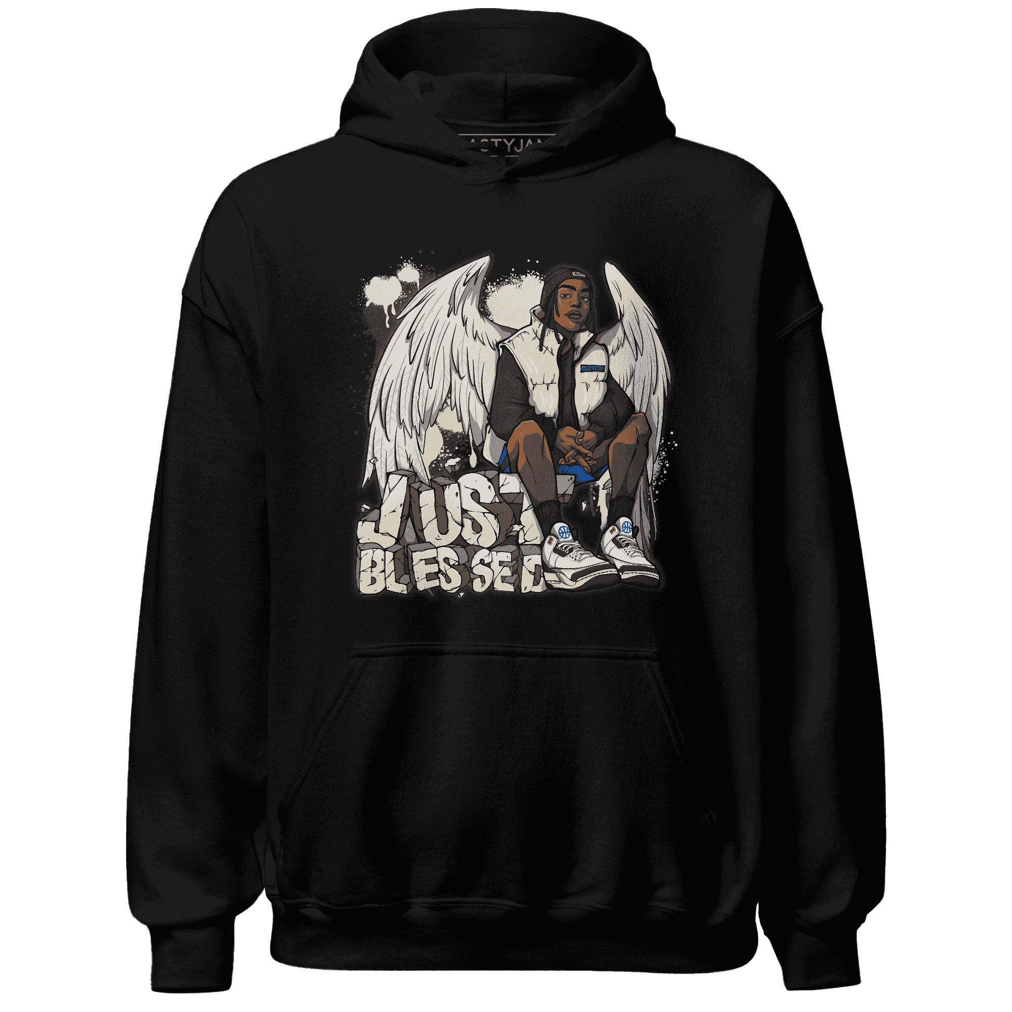 Quaiii 54s Hoodie Match Just Blessed - NastyJamz